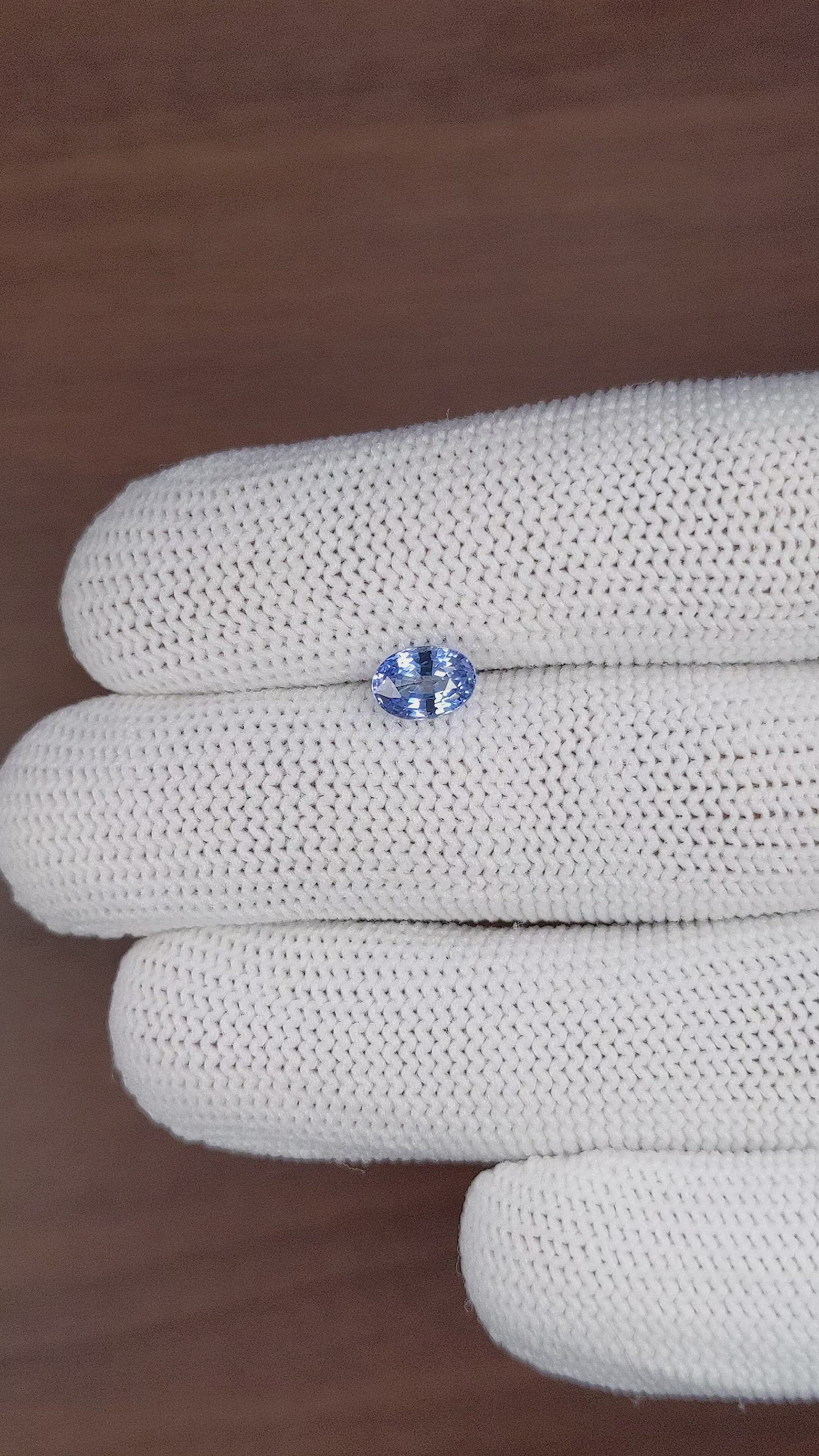 1.08 Ct. Blue Sapphire from Africa Size Video