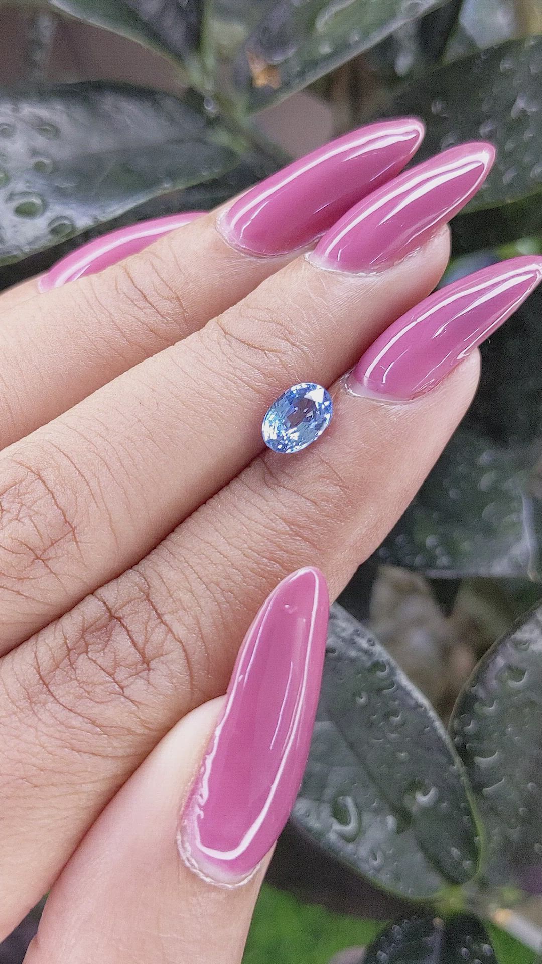 1.08 Ct. Blue Sapphire from Africa Size Video