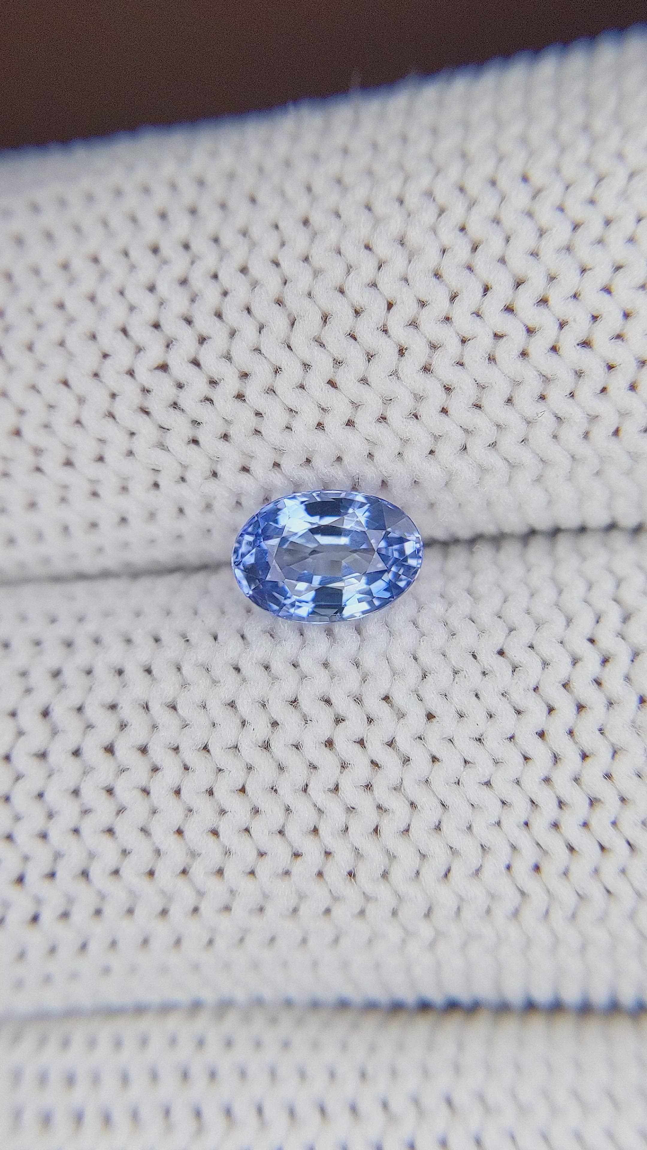 1.08 Ct. Blue Sapphire from Africa Size Video