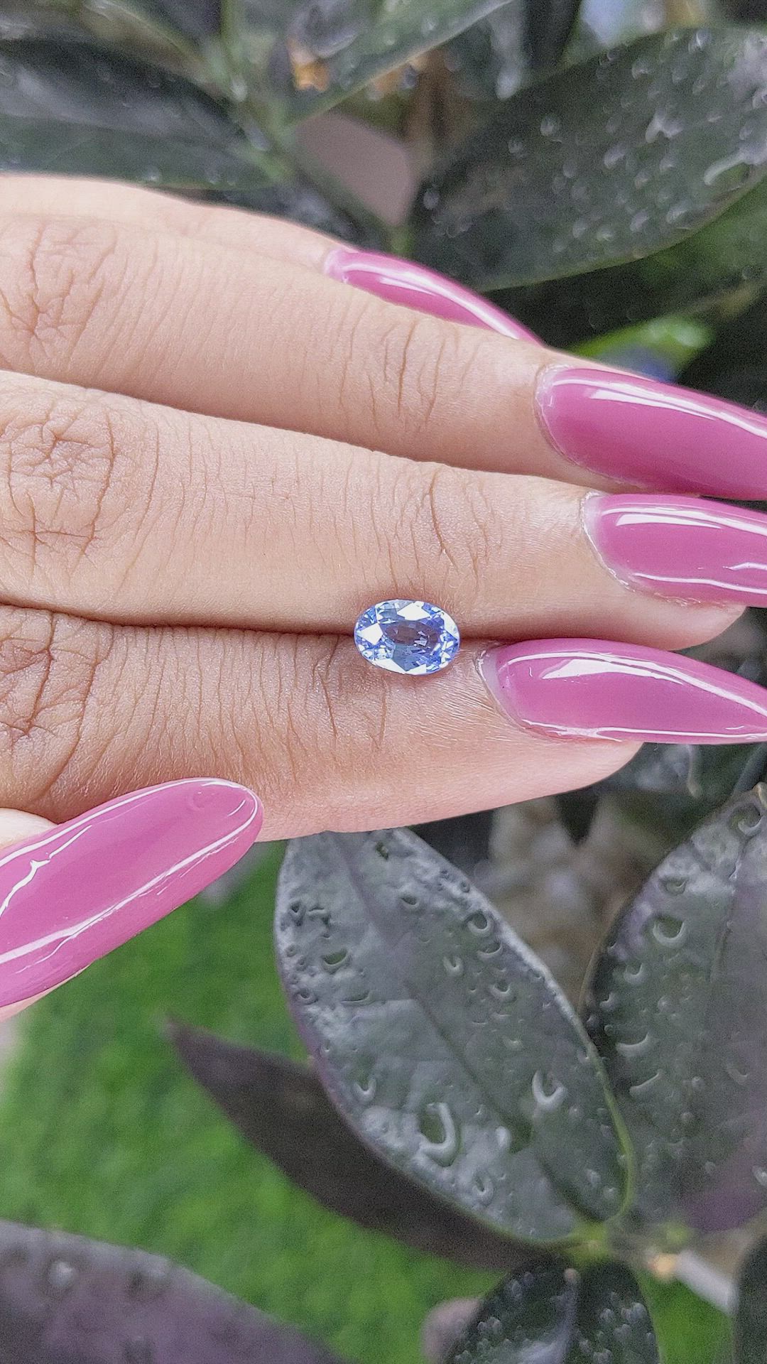 1.08 Ct. Blue Sapphire from Africa Size Video