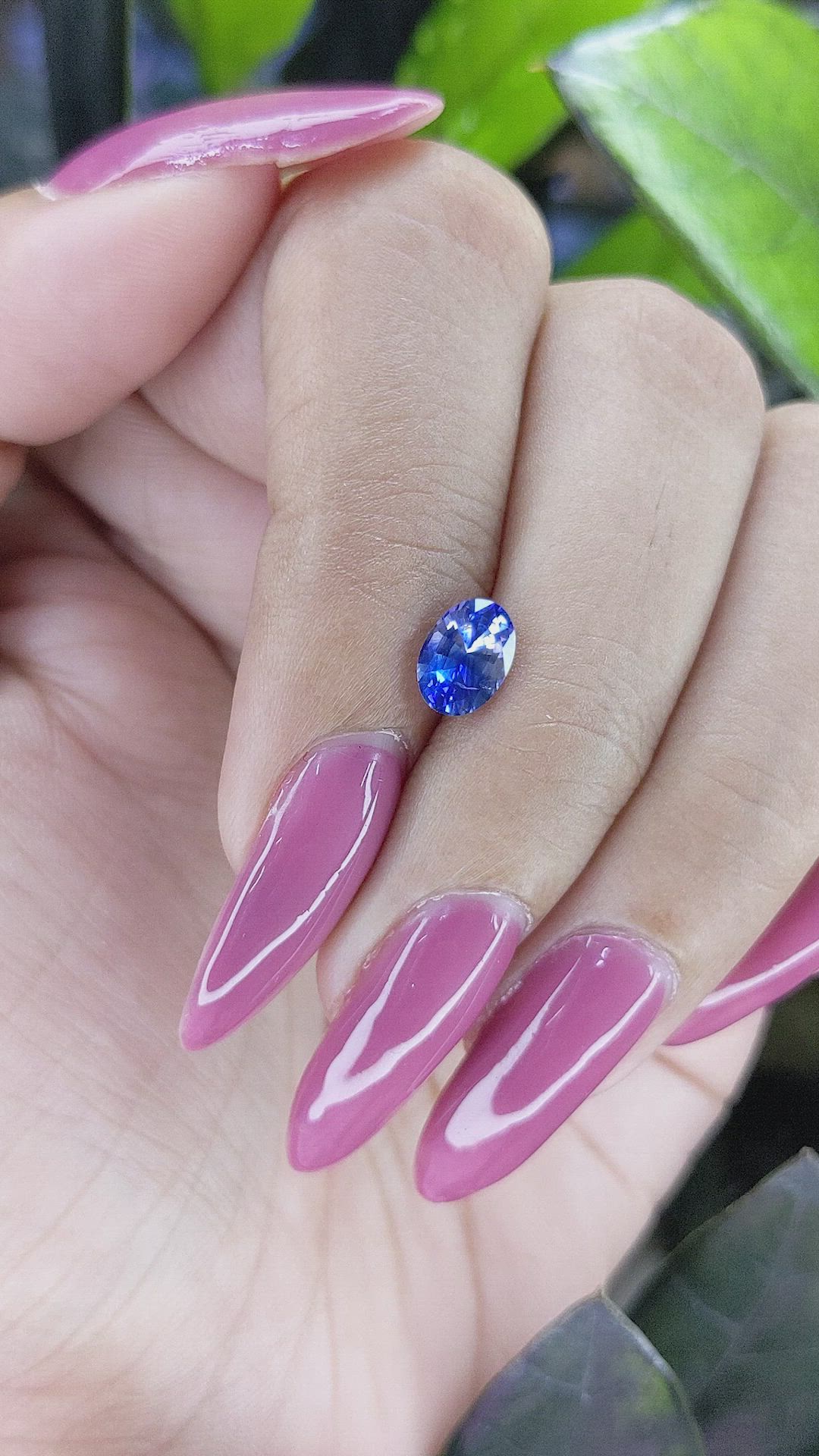 1.12 Ct. Bi Color Sapphire from Ceylon (Sri Lanka) Size Video
