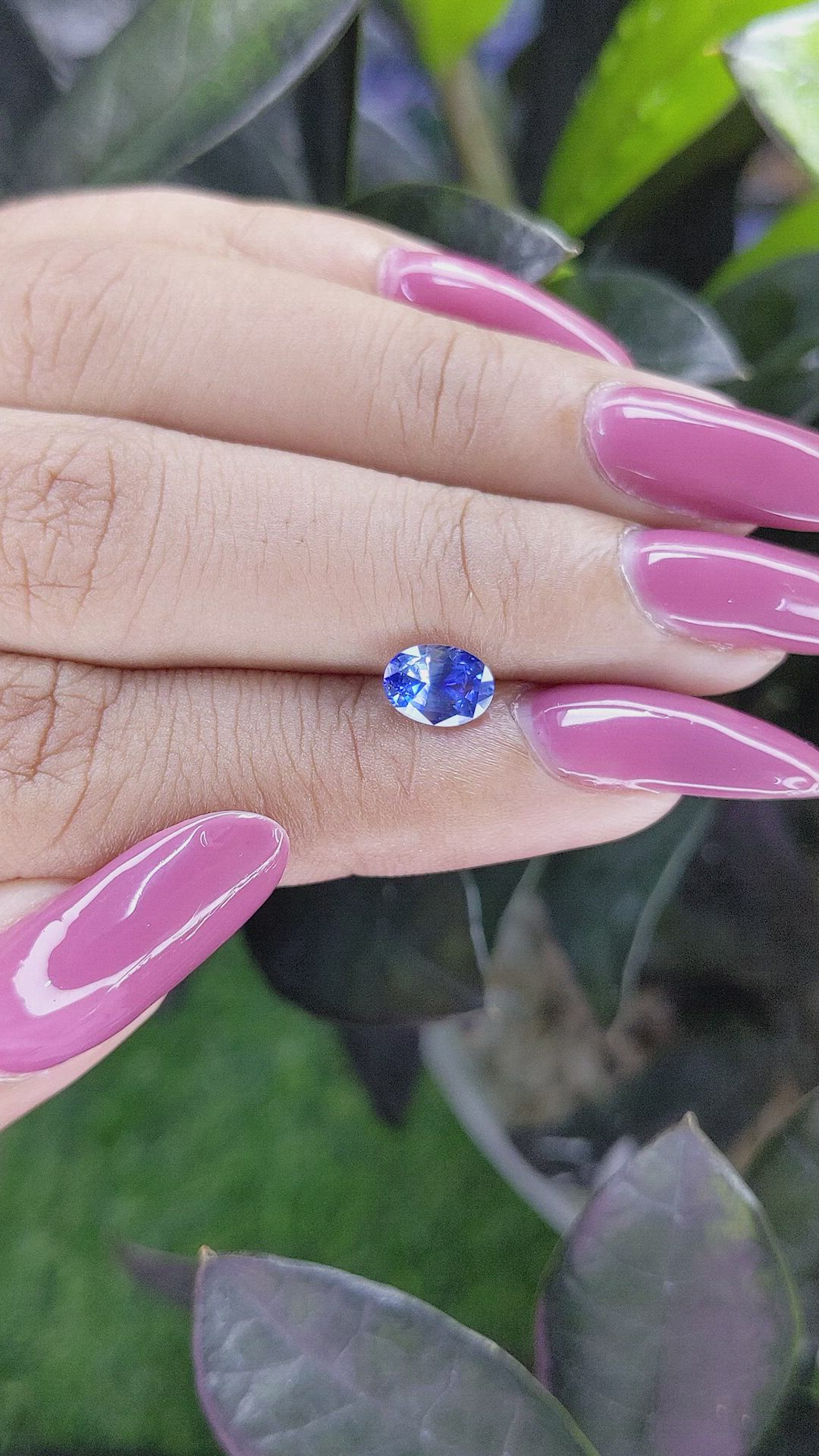 1.12 Ct. Bi Color Sapphire from Ceylon (Sri Lanka) Size Video
