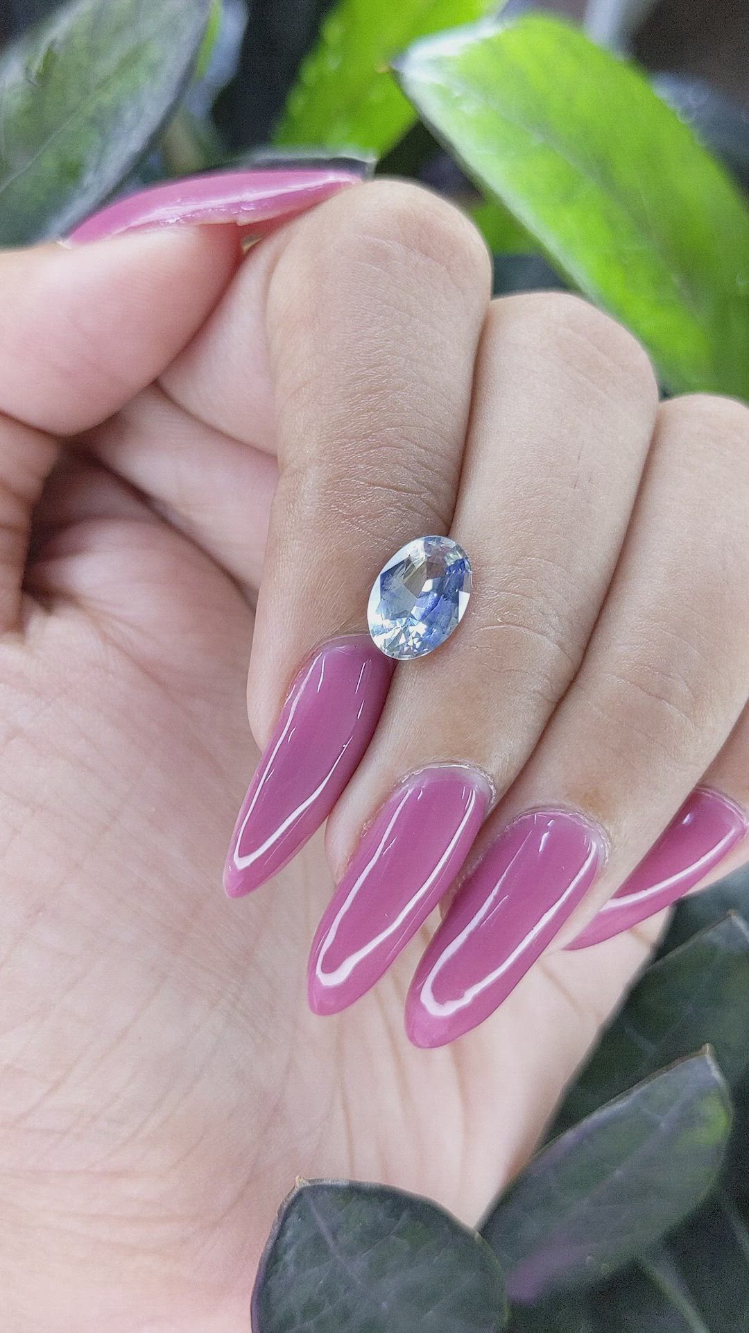 2.10 Ct. Bi Color Sapphire from Africa Size Video