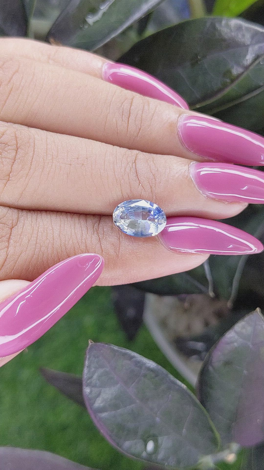 2.10 Ct. Bi Color Sapphire from Africa Size Video