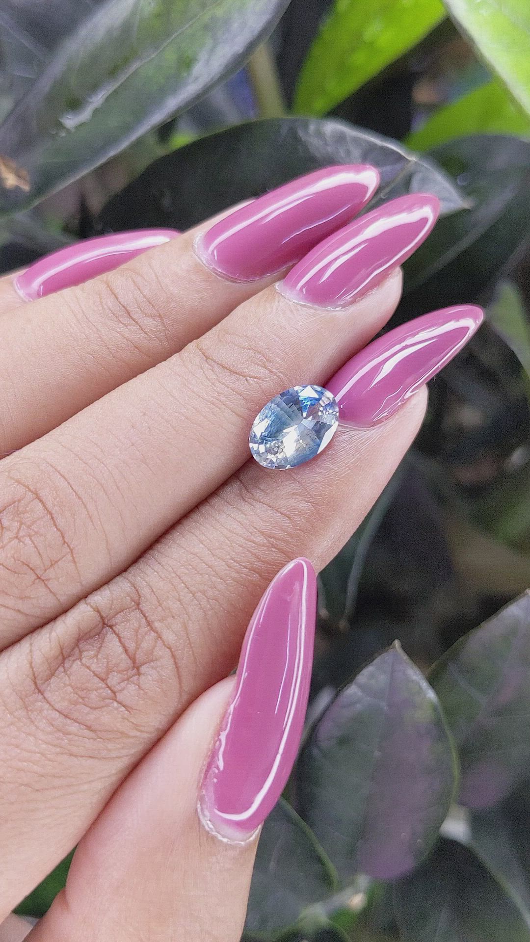2.10 Ct. Bi Color Sapphire from Africa Size Video