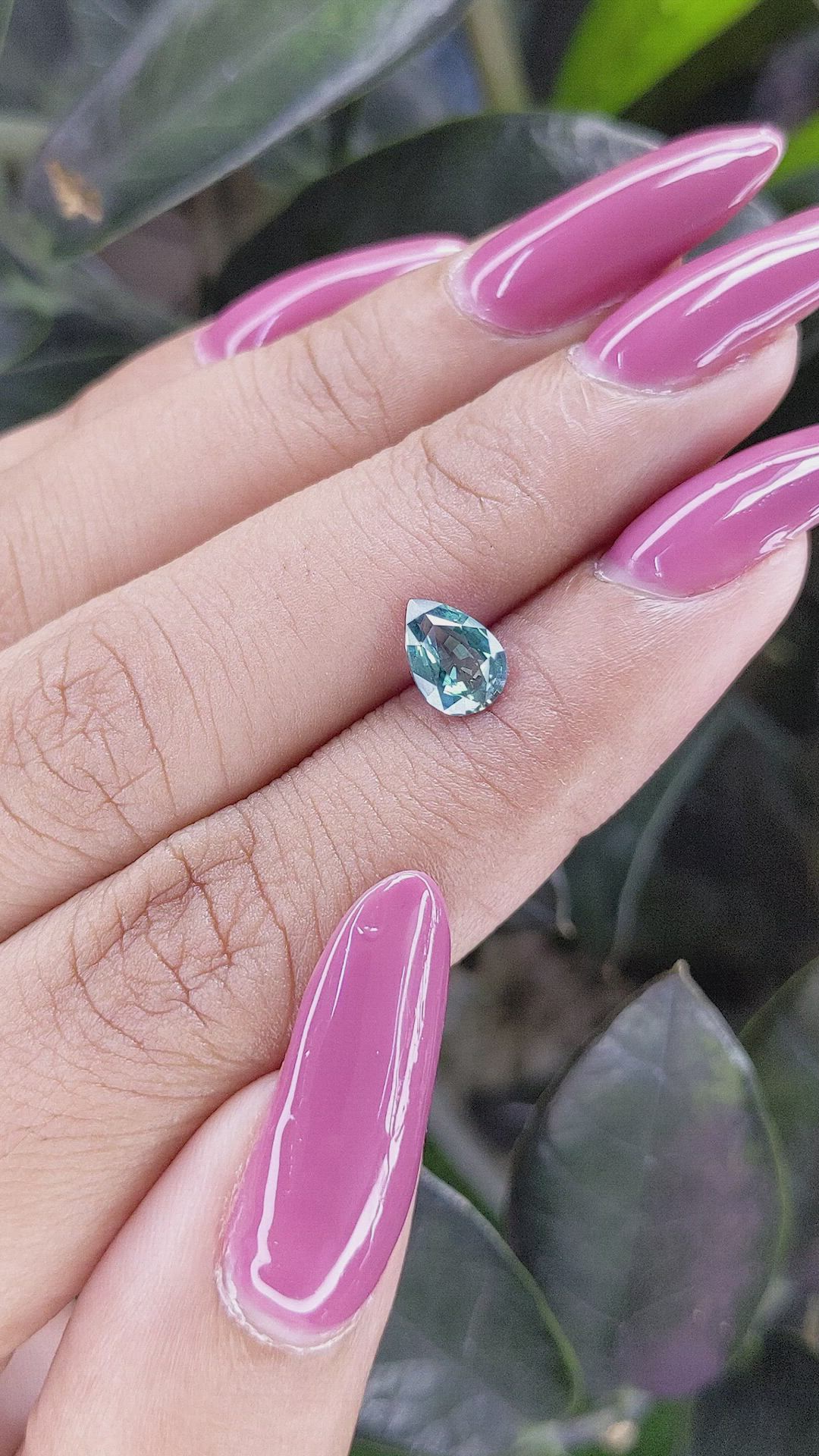 1.02 Ct. Bluish Green Sapphire from Africa Size Video