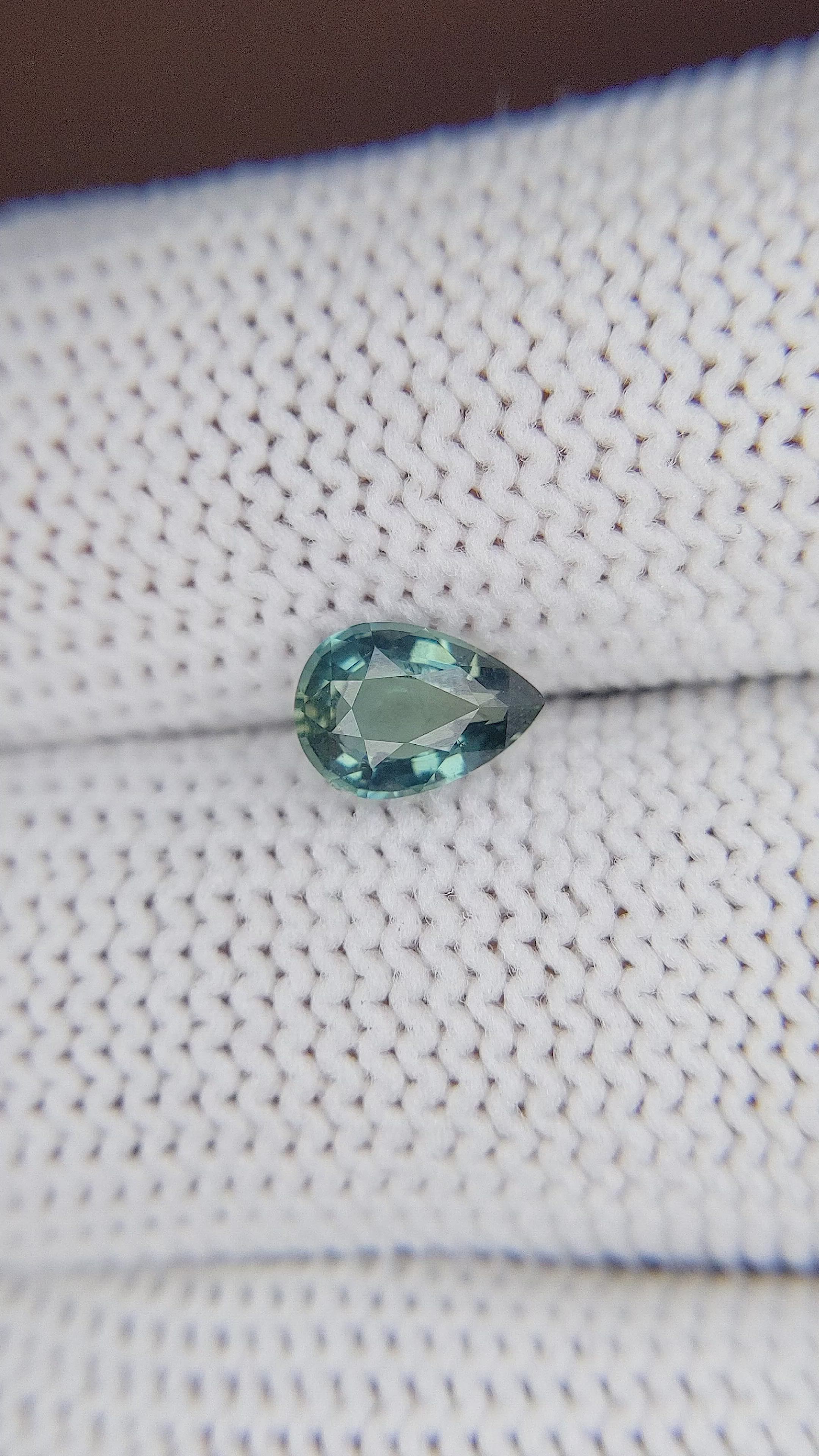 1.02 Ct. Bluish Green Sapphire from Africa Size Video