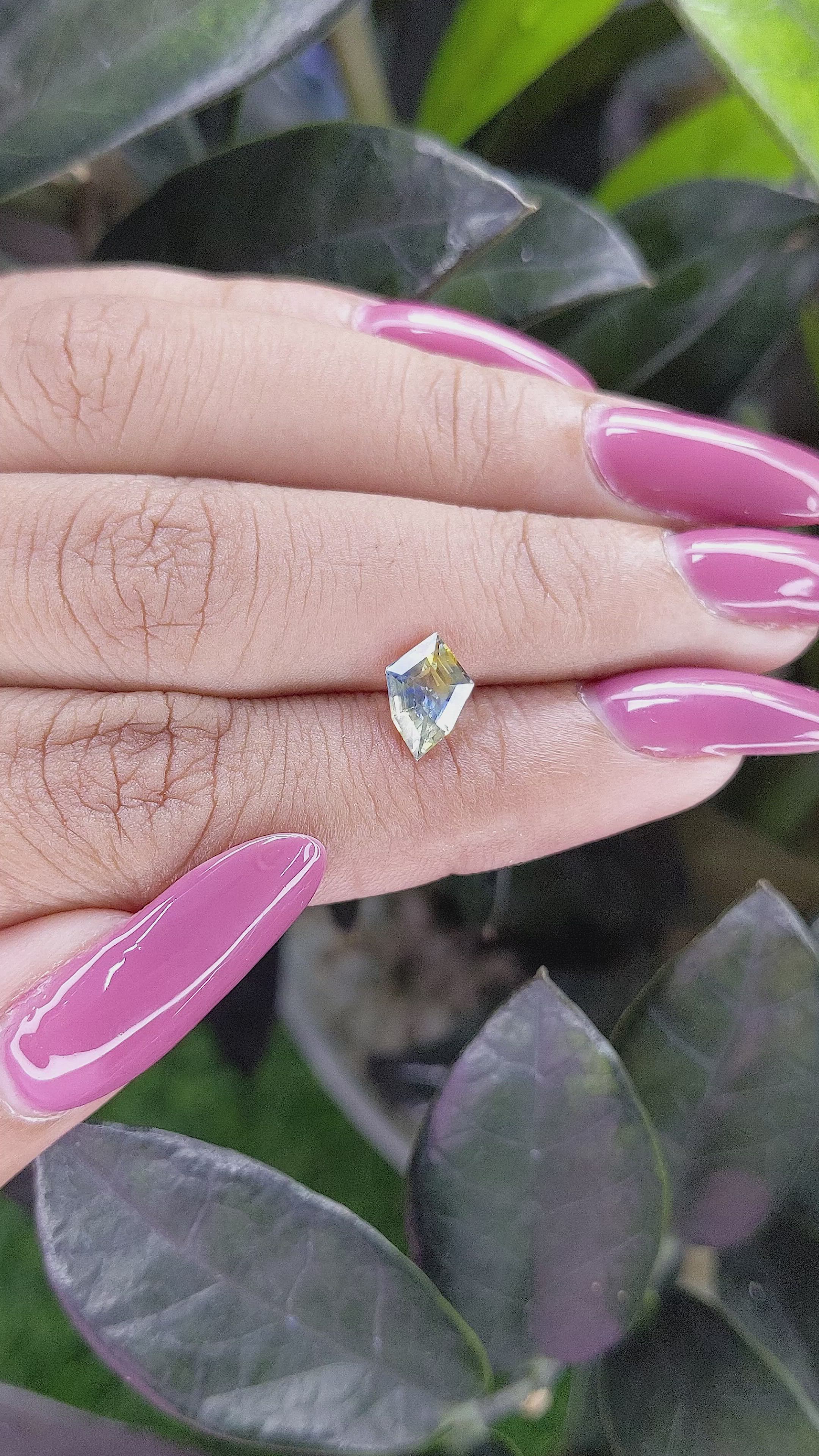1.15 Ct. Bi Color Sapphire from Africa Size Video