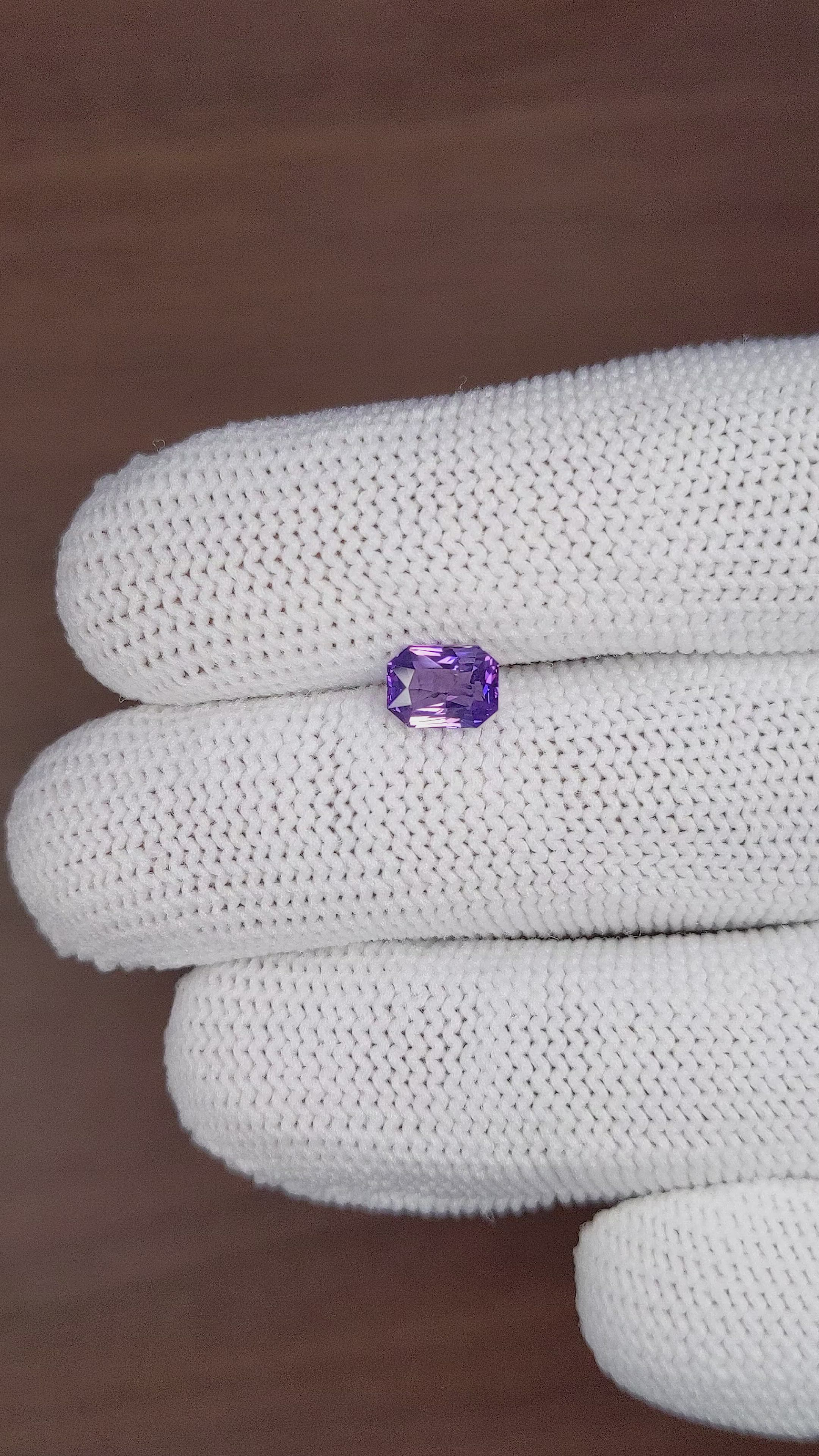 1.17 Ct. Bluish Purple Sapphire from Tanzania Size Video