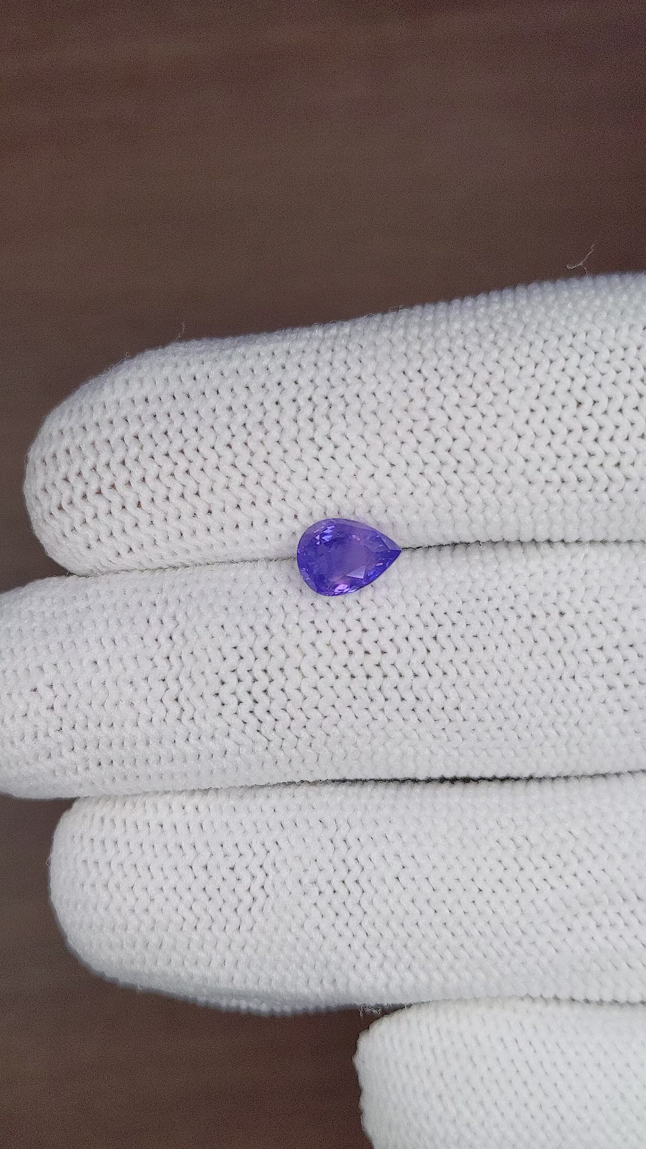 1.30 Ct. Purplish Blue Sapphire from Tanzania Size Video