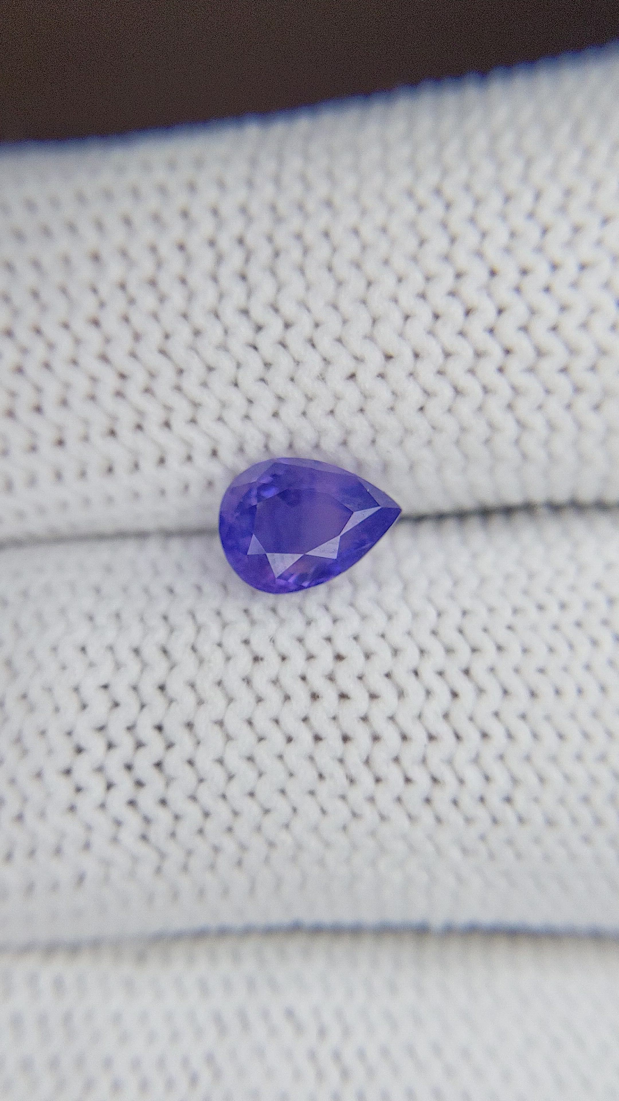 1.30 Ct. Purplish Blue Sapphire from Tanzania Size Video
