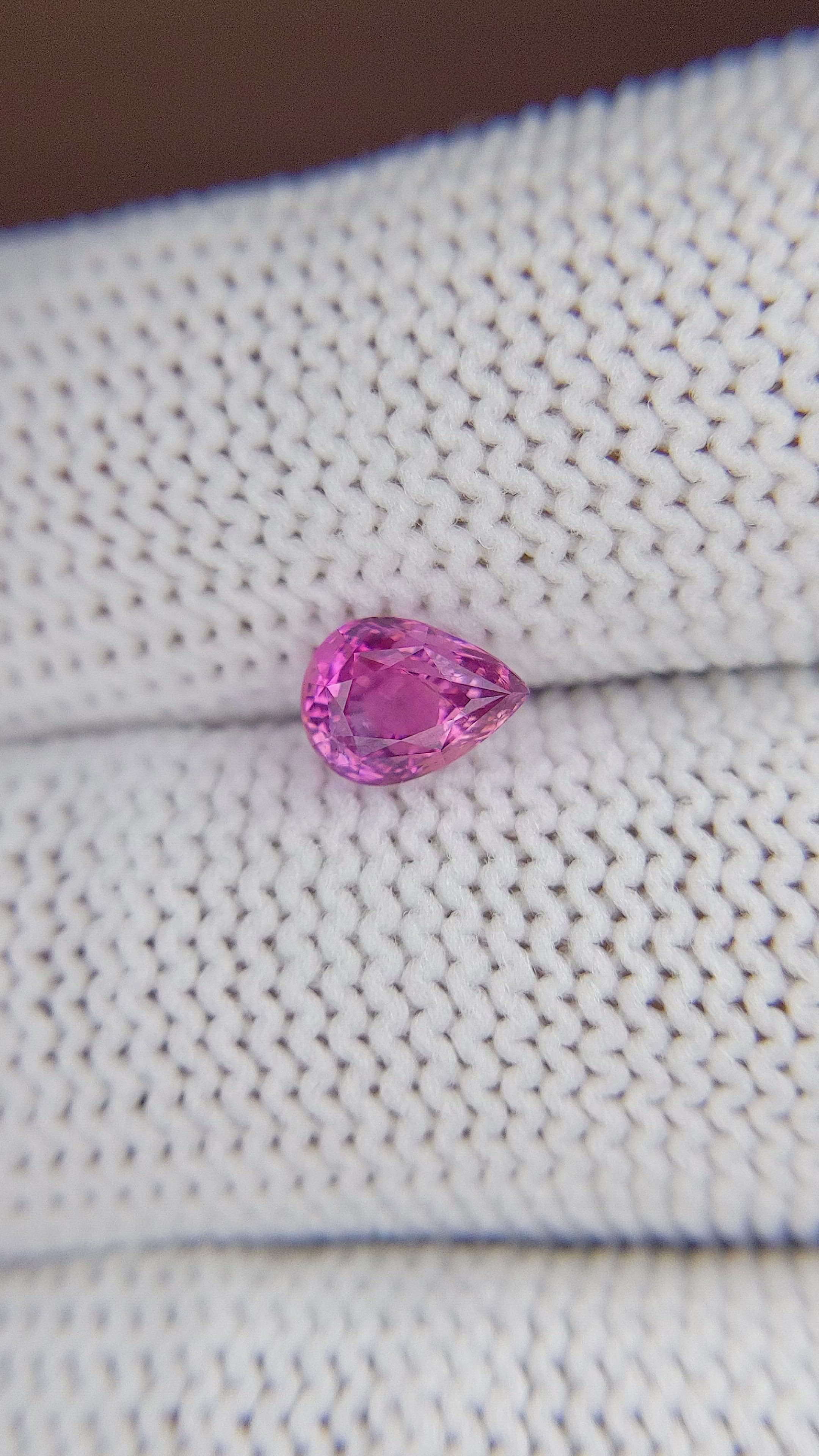 1.05 Ct. Purplish Pink Sapphire from Tanzania Size Video