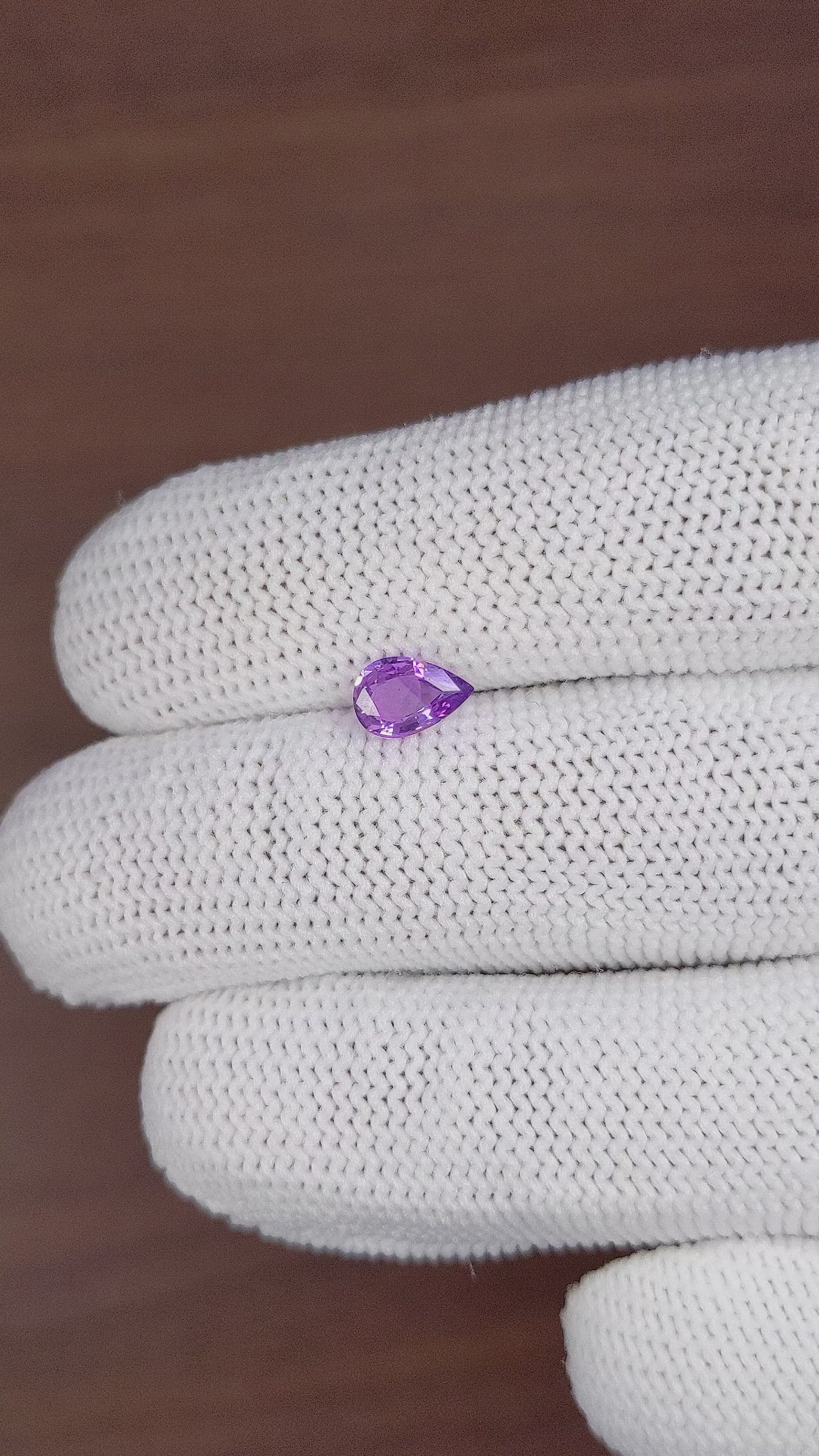 0.70 Ct. Purple Sapphire from Tanzania Size Video