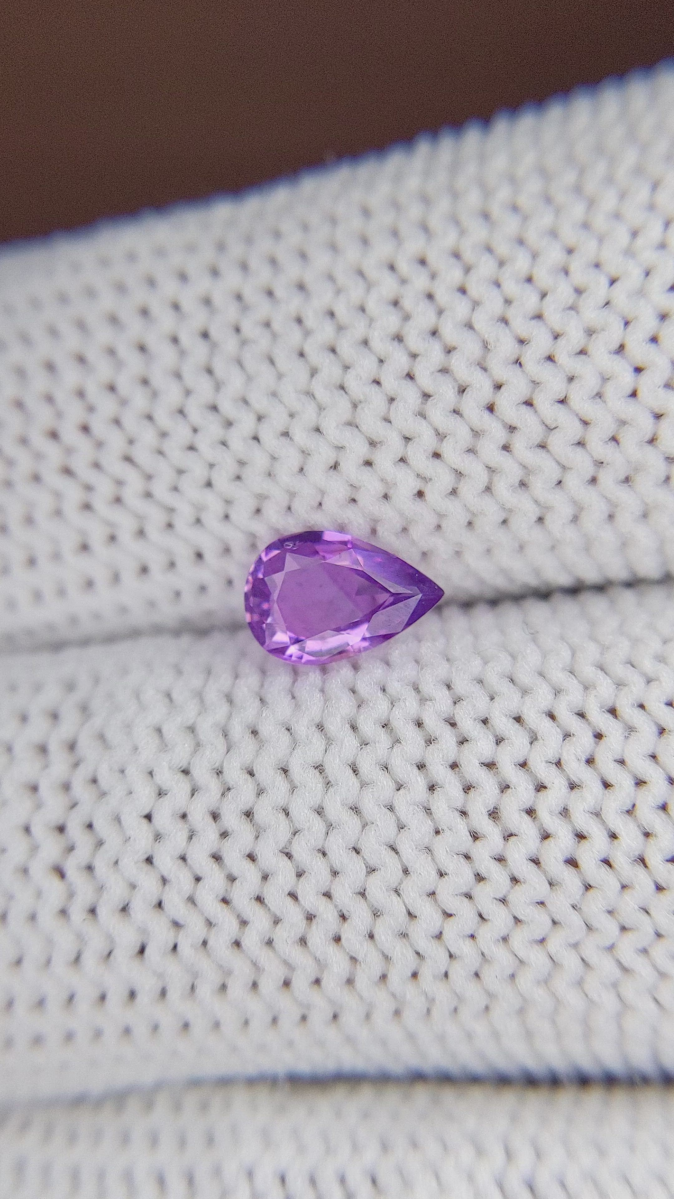 0.70 Ct. Purple Sapphire from Tanzania Size Video
