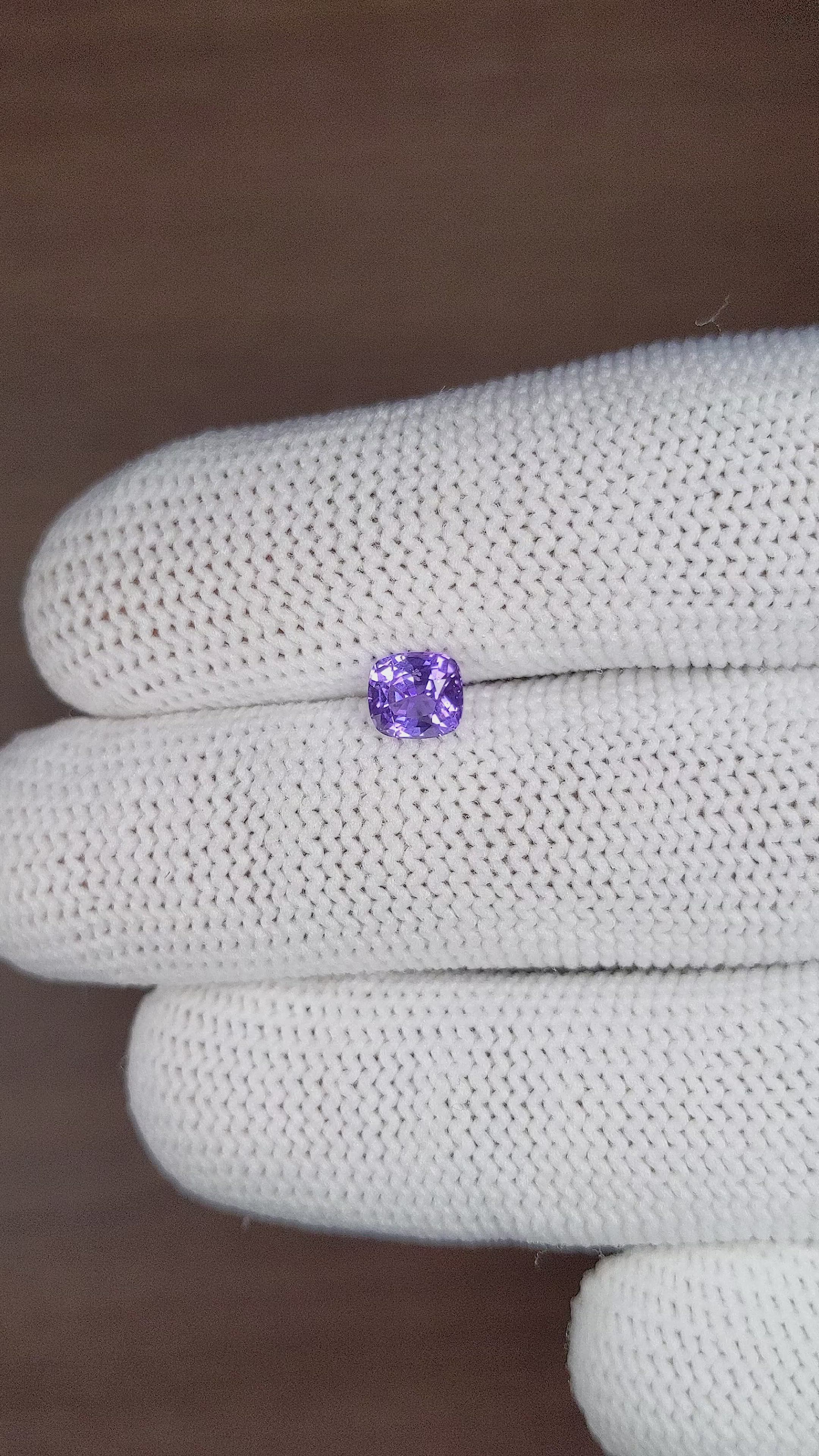 0.91 Ct. Purple Sapphire from Tanzania Size Video