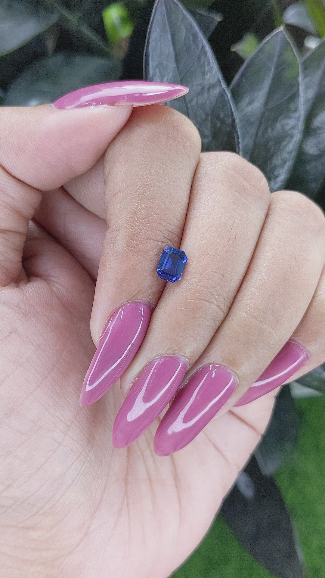 0.79 Ct. Blue Sapphire from Tanzania Size Video