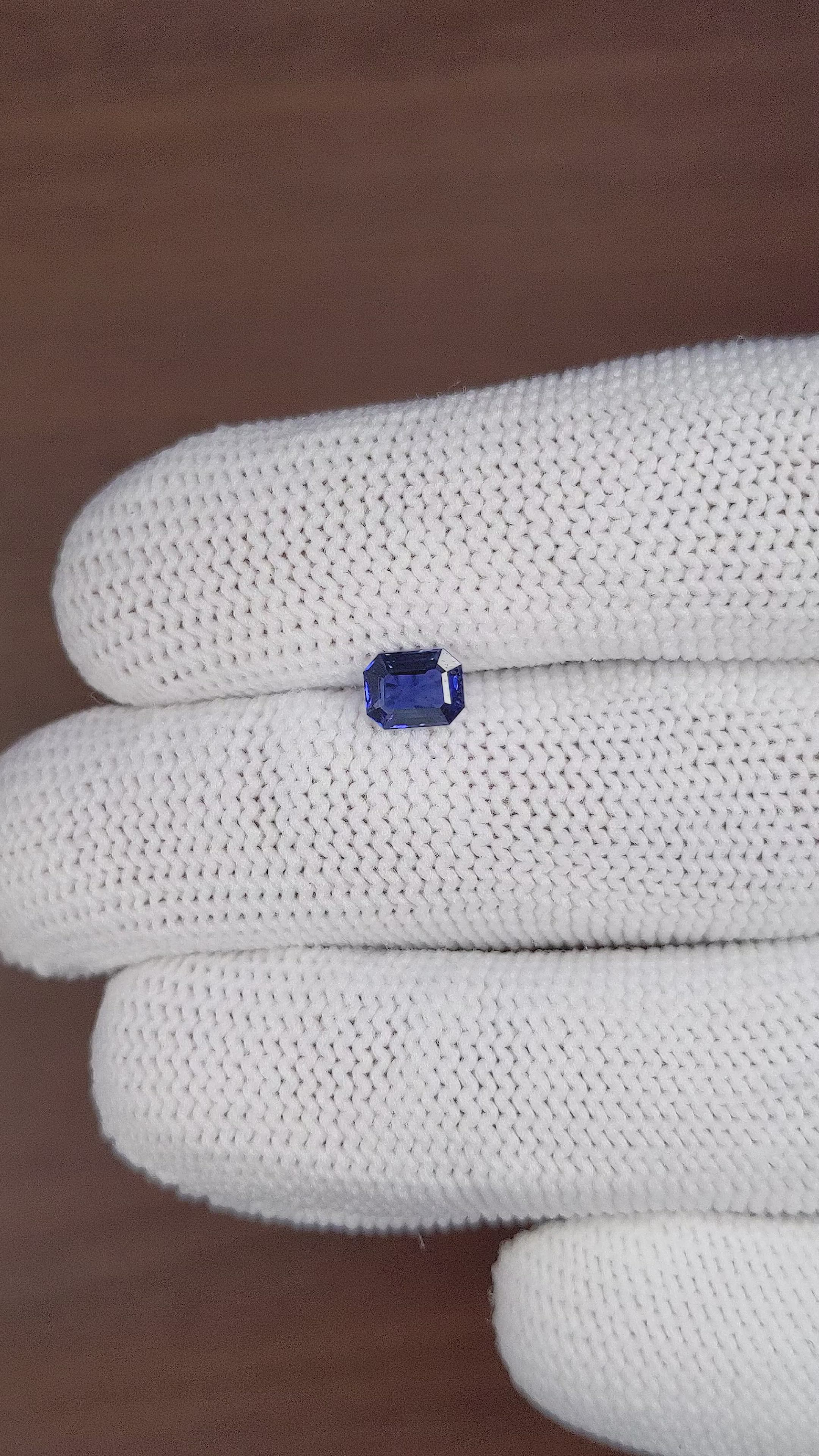 0.79 Ct. Blue Sapphire from Tanzania Size Video