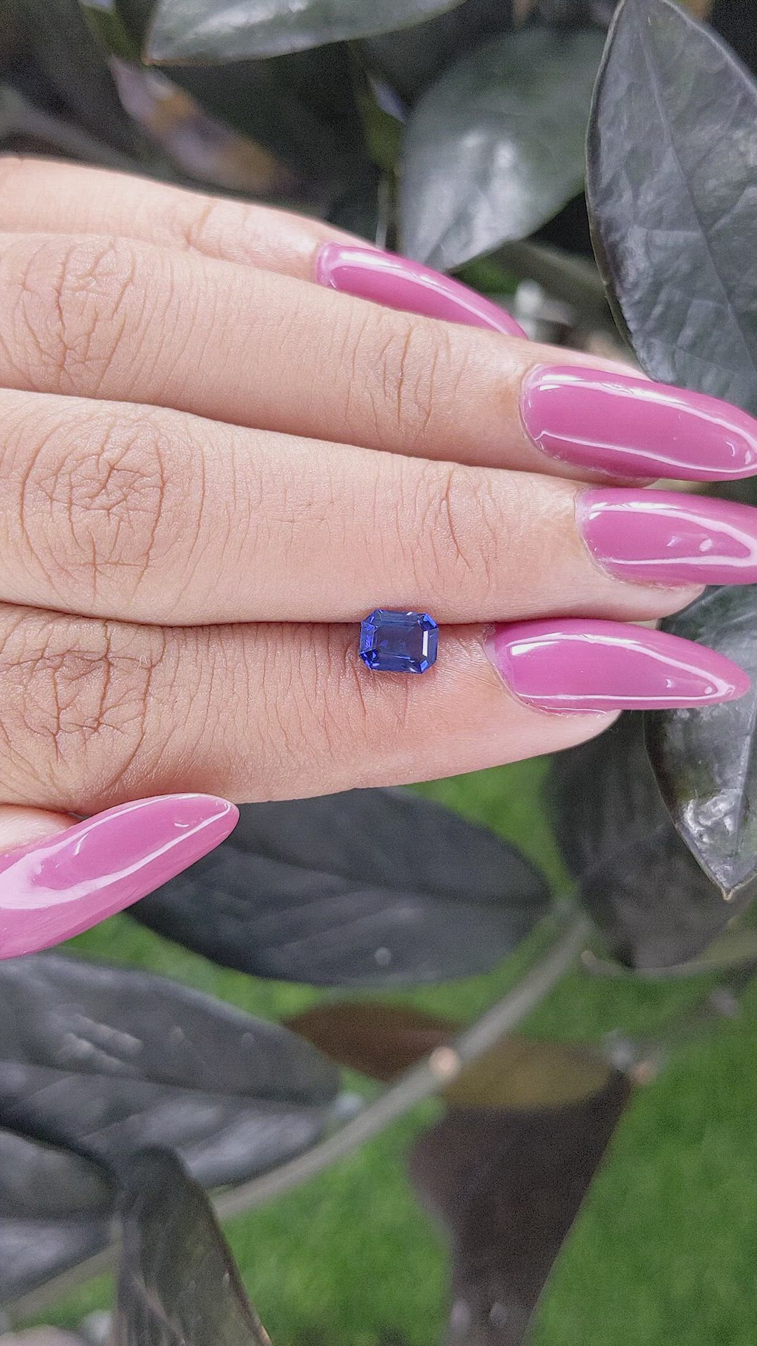 0.79 Ct. Blue Sapphire from Tanzania Size Video