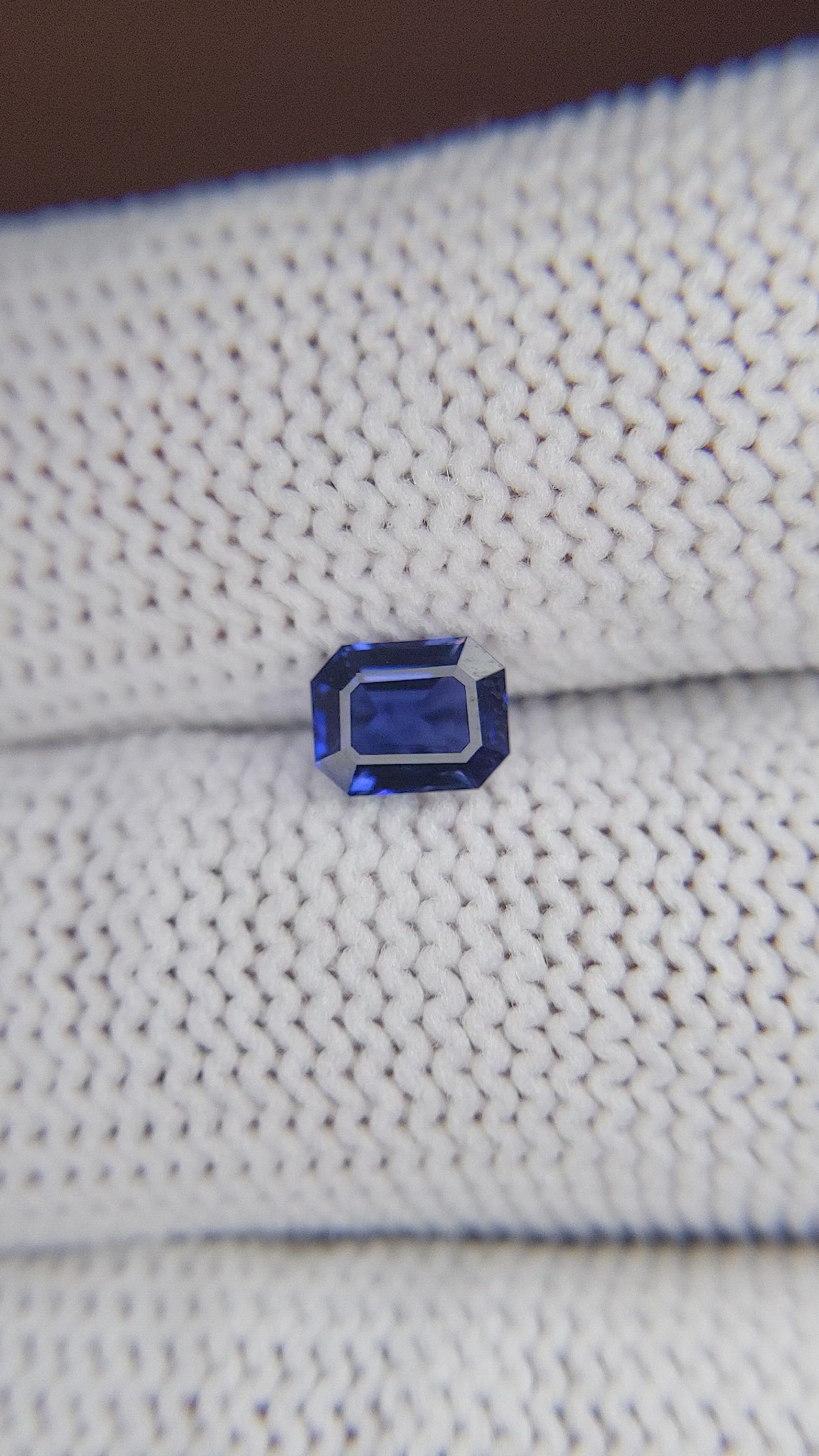 0.79 Ct. Blue Sapphire from Tanzania Size Video