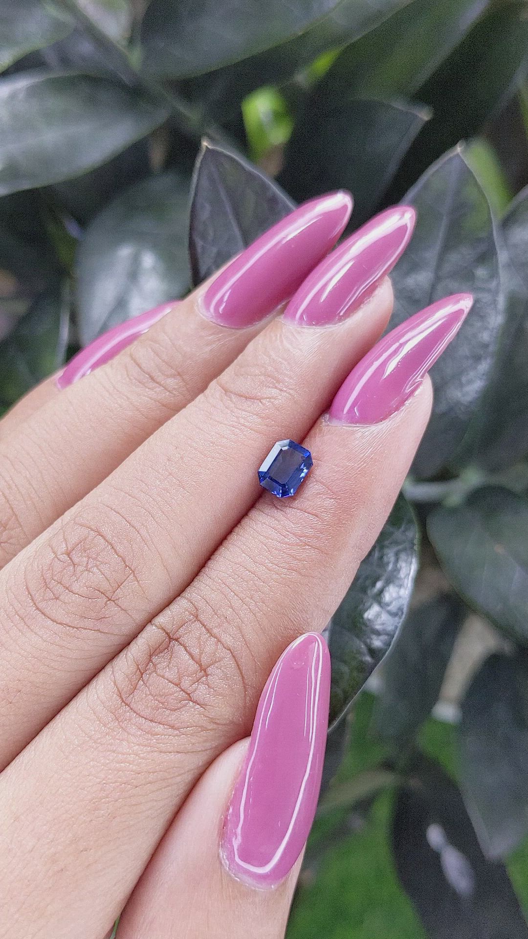 0.79 Ct. Blue Sapphire from Tanzania Size Video