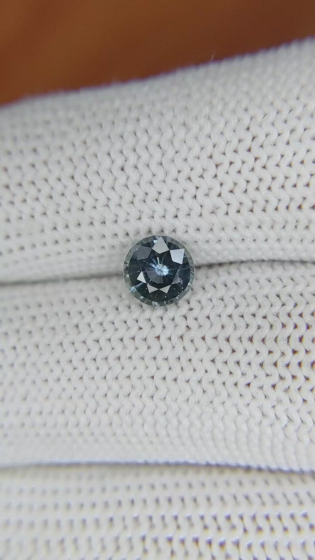 0.96 Ct. Greyish Blue Sapphire from Ceylon (Sri Lanka) Size Video
