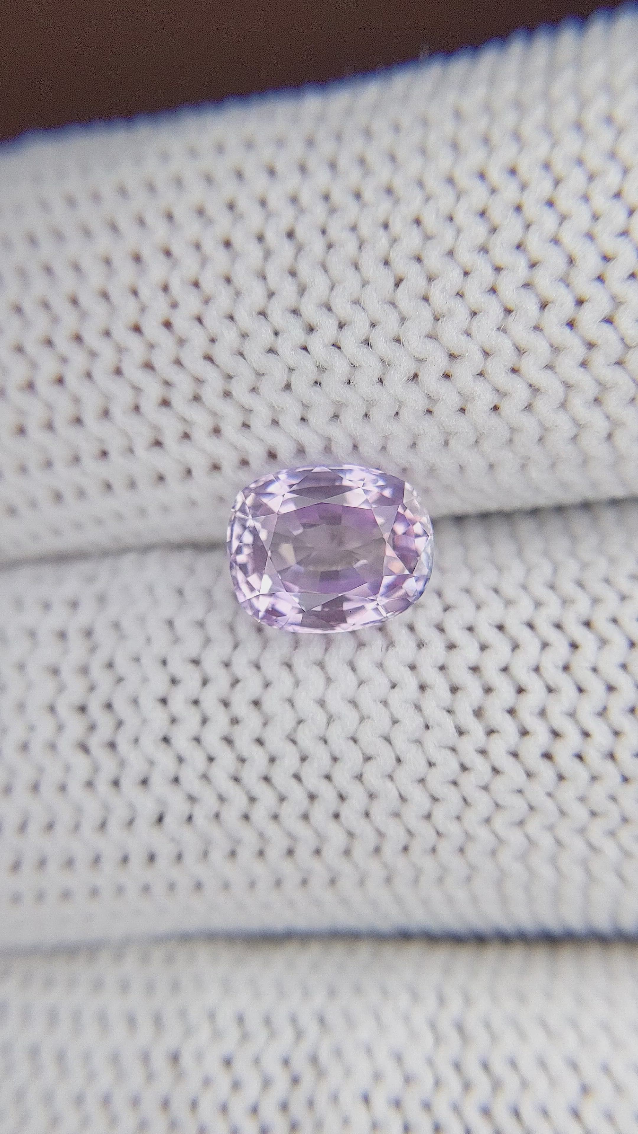 2.02 Ct. Purple Sapphire from Tanzania Size Video
