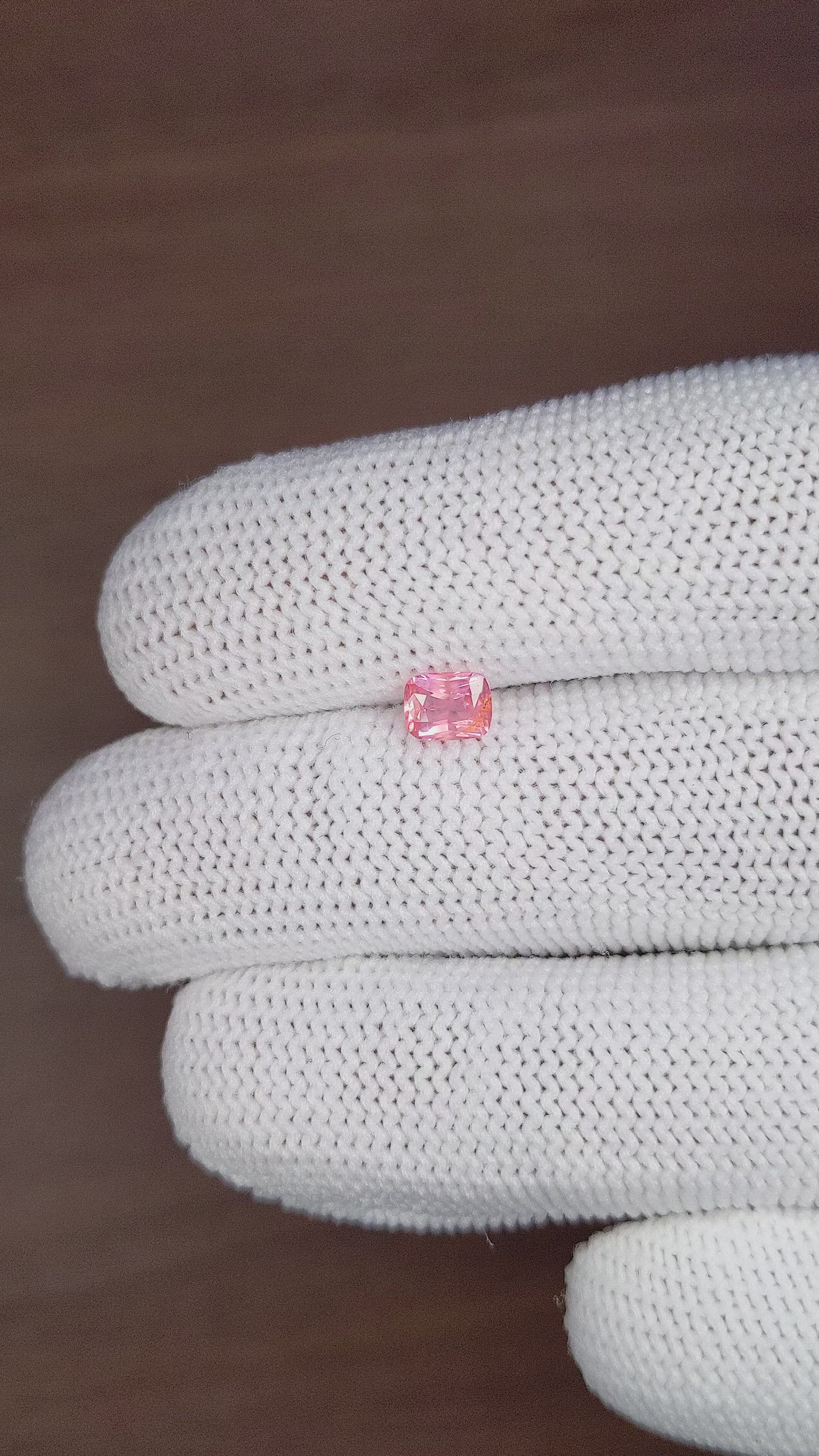 0.58 Ct. Padparadscha Sapphire from Tanzania Size Video