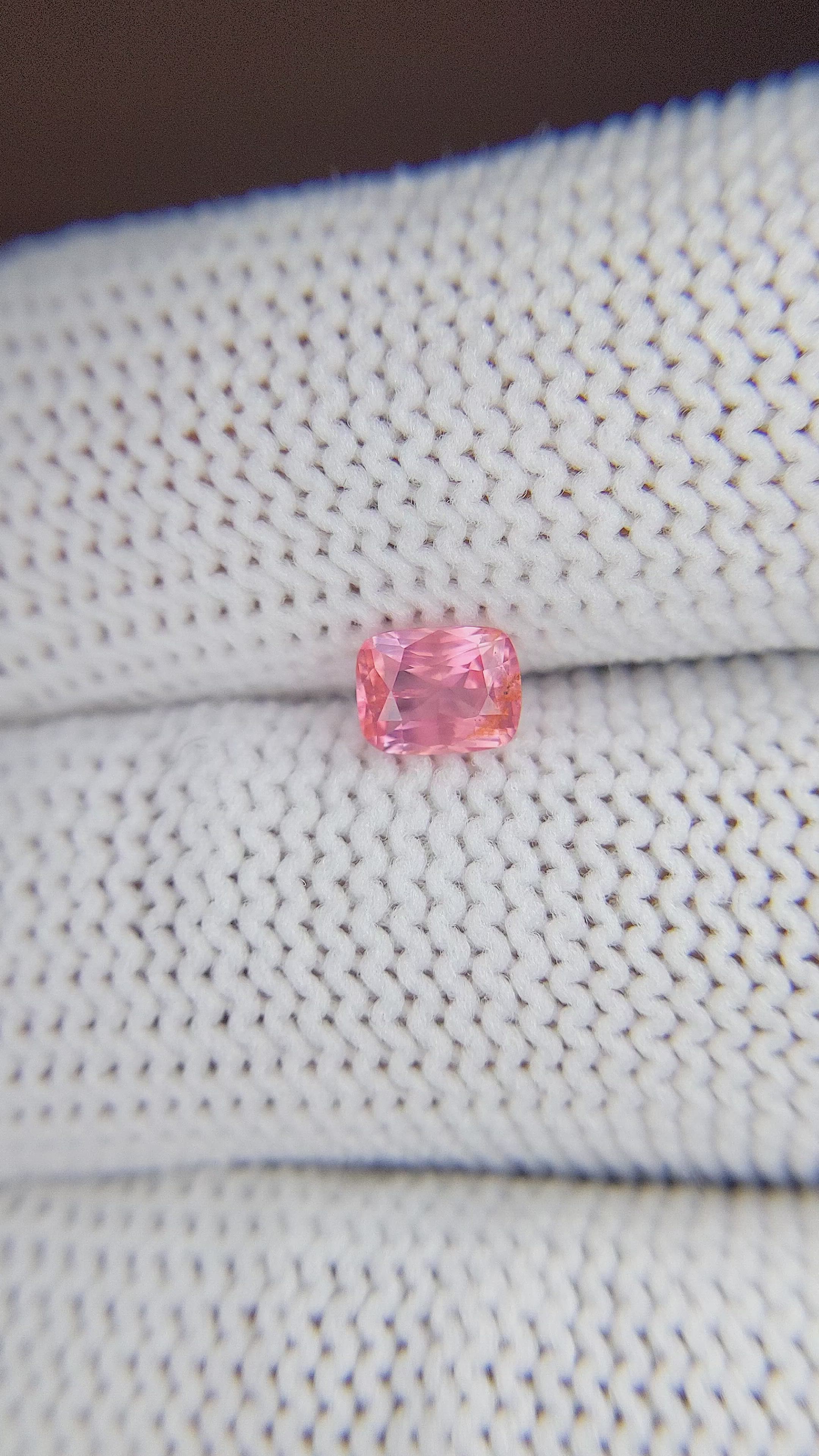 0.58 Ct. Padparadscha Sapphire from Tanzania Size Video
