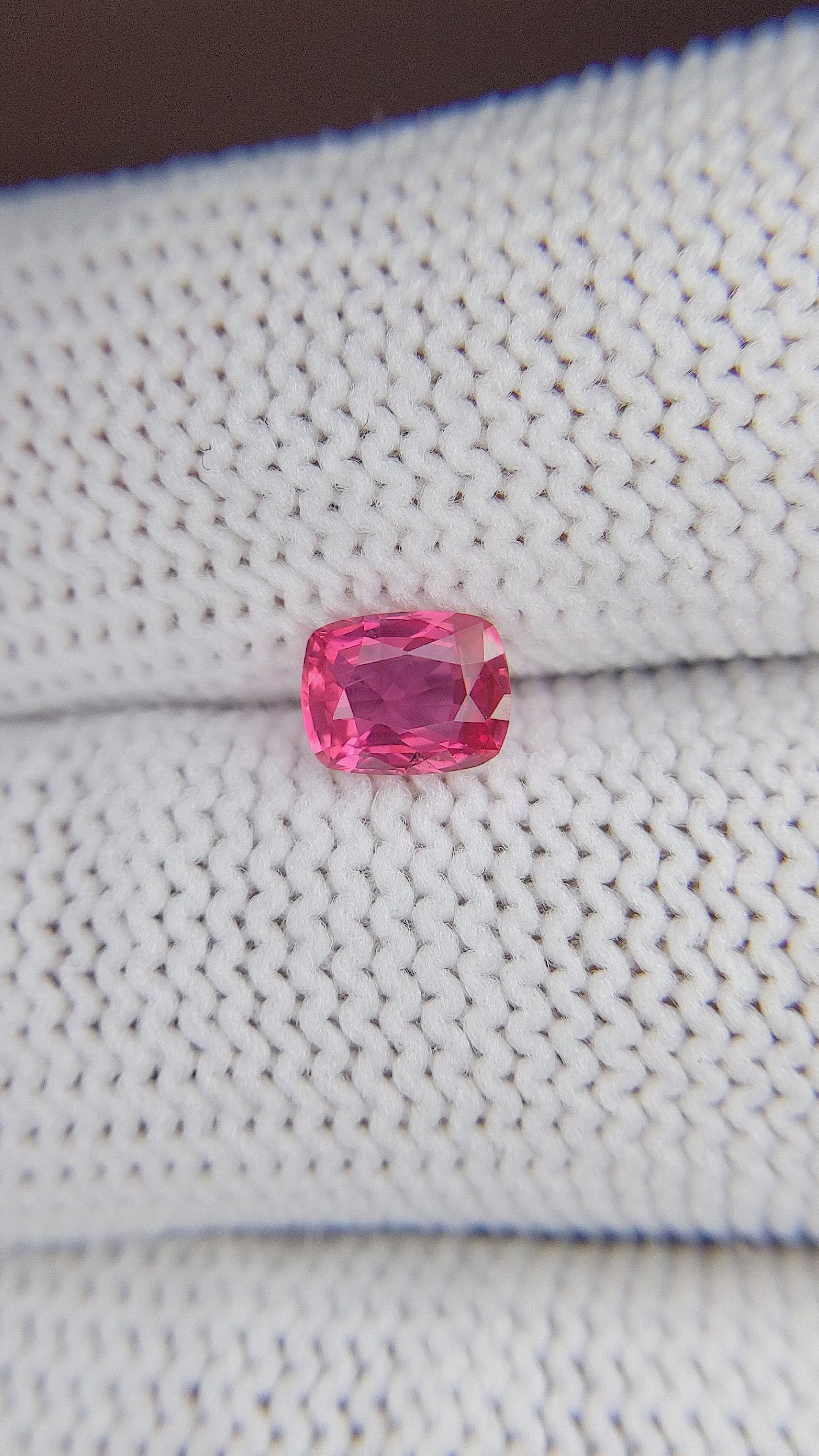 0.86 Ct. Reddish Pink Sapphire from Tanzania Size Video