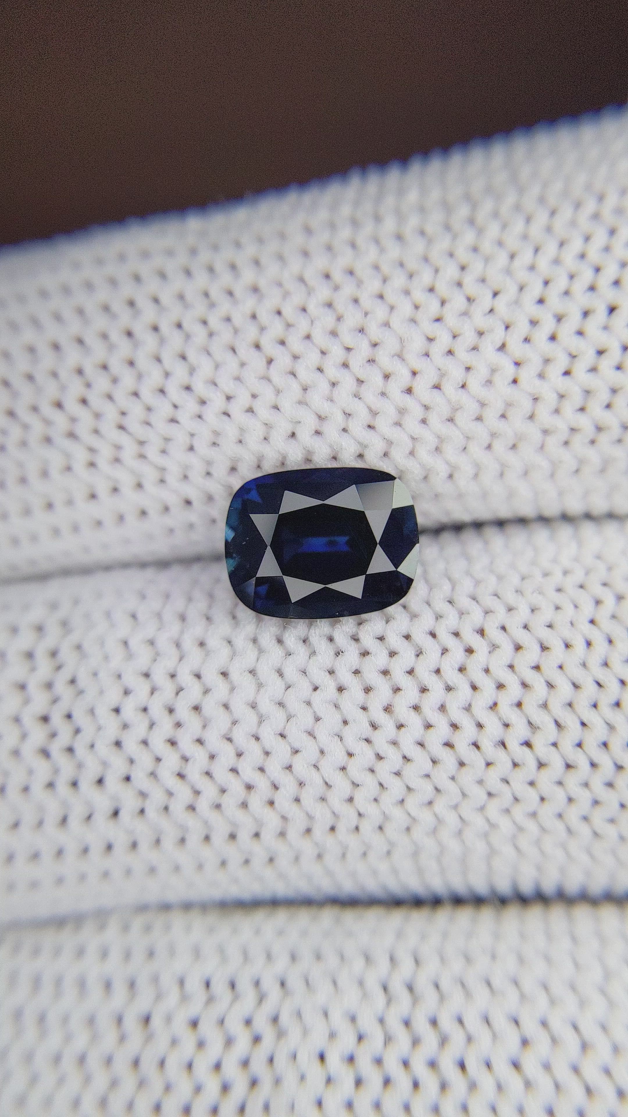 2.72 Ct. Blue Sapphire from Tanzania Size Video