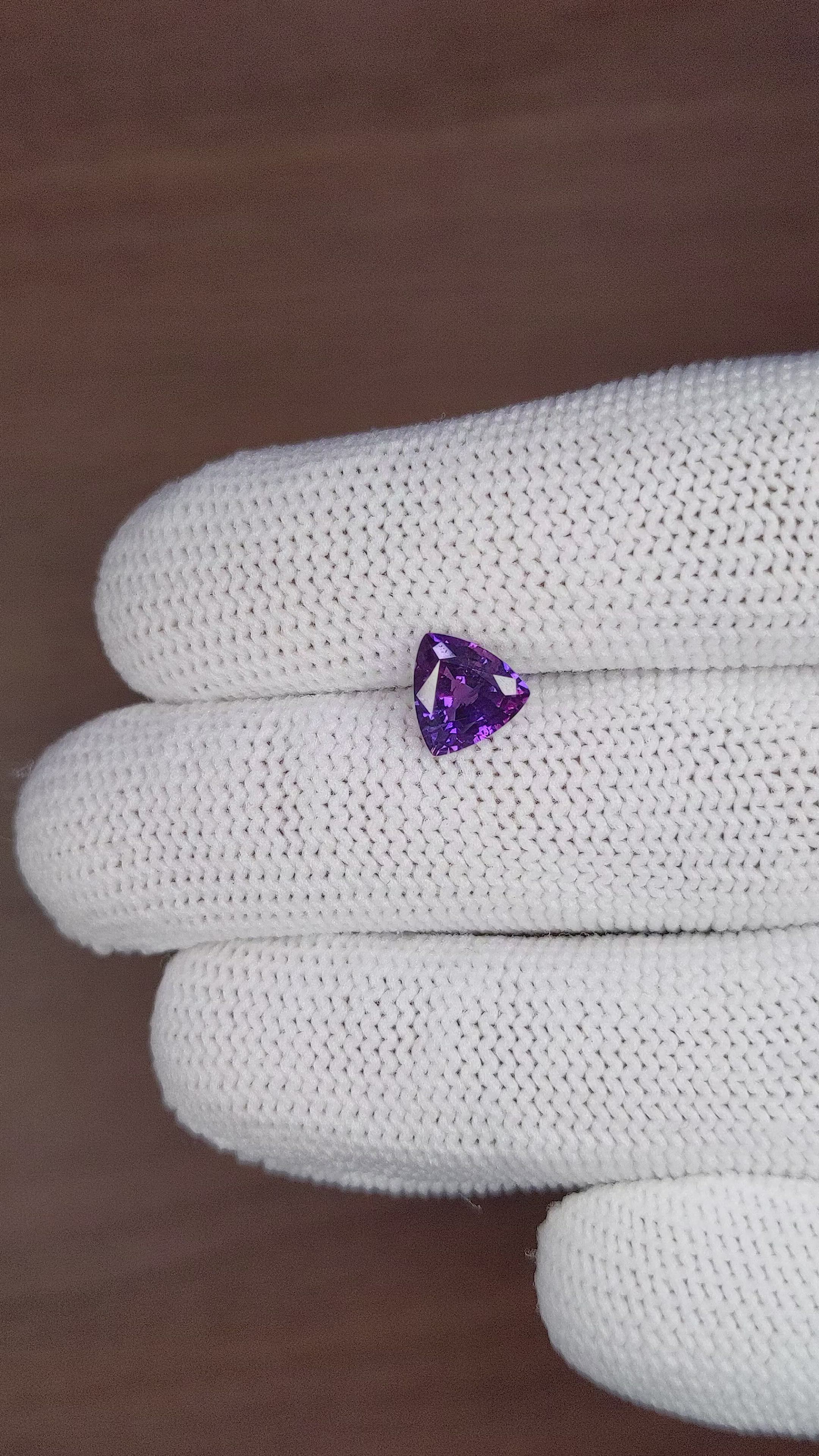 1.60 Ct. Bluish Purple Sapphire from Tanzania Size Video