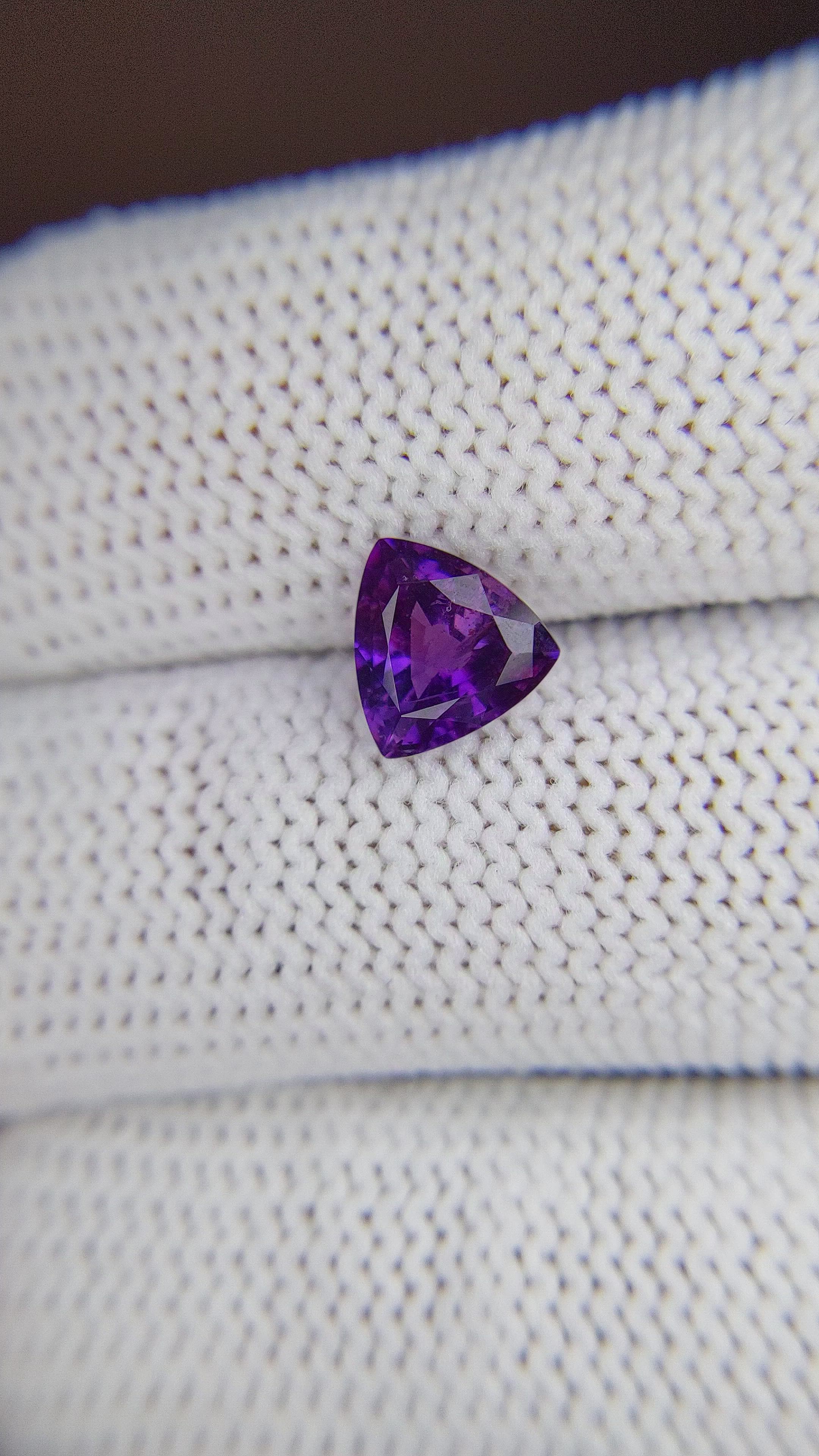 1.60 Ct. Bluish Purple Sapphire from Tanzania Size Video