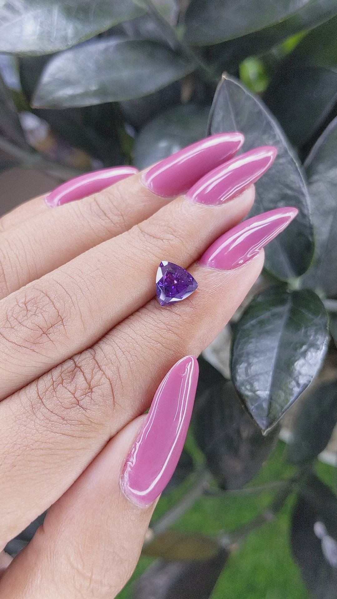 1.60 Ct. Bluish Purple Sapphire from Tanzania Size Video