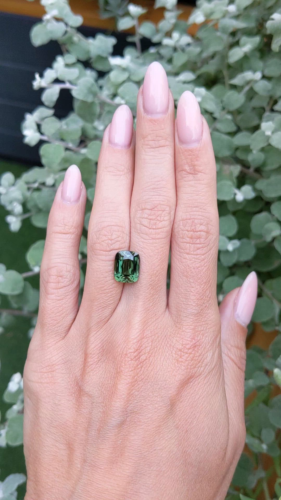 6.08 Ct. Green Sapphire from Madagascar Size Video