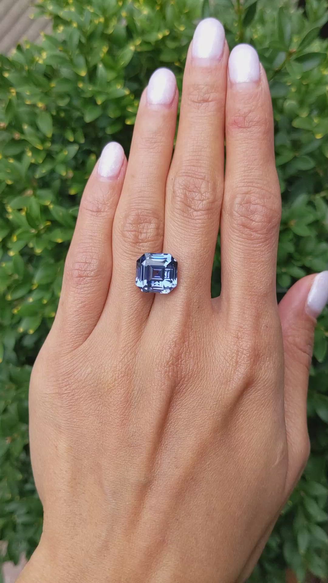 12.11 Ct. Blue Sapphire from Ceylon (Sri Lanka) Size Video