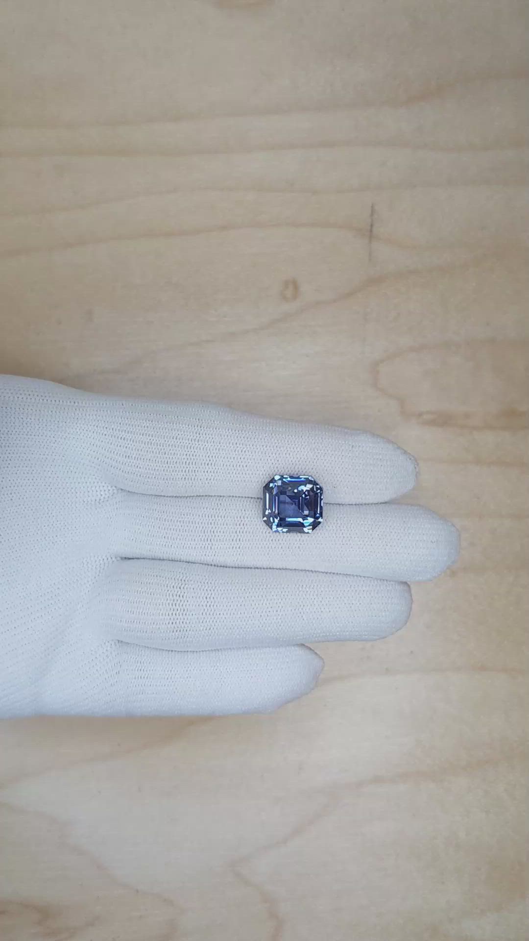 12.11 Ct. Blue Sapphire from Ceylon (Sri Lanka) Size Video