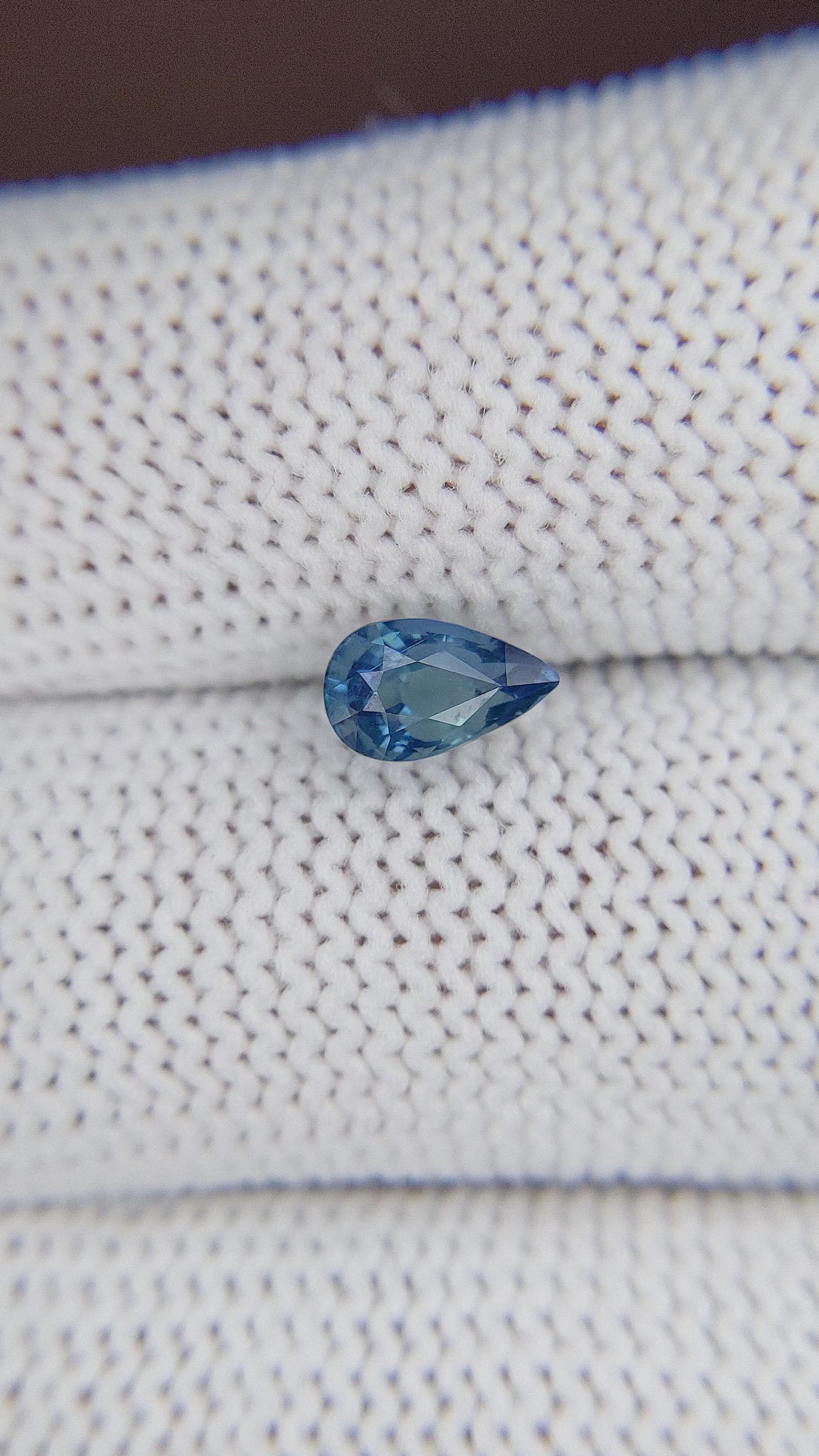 1.02 Ct. Greenish Blue Sapphire from Madagascar Size Video