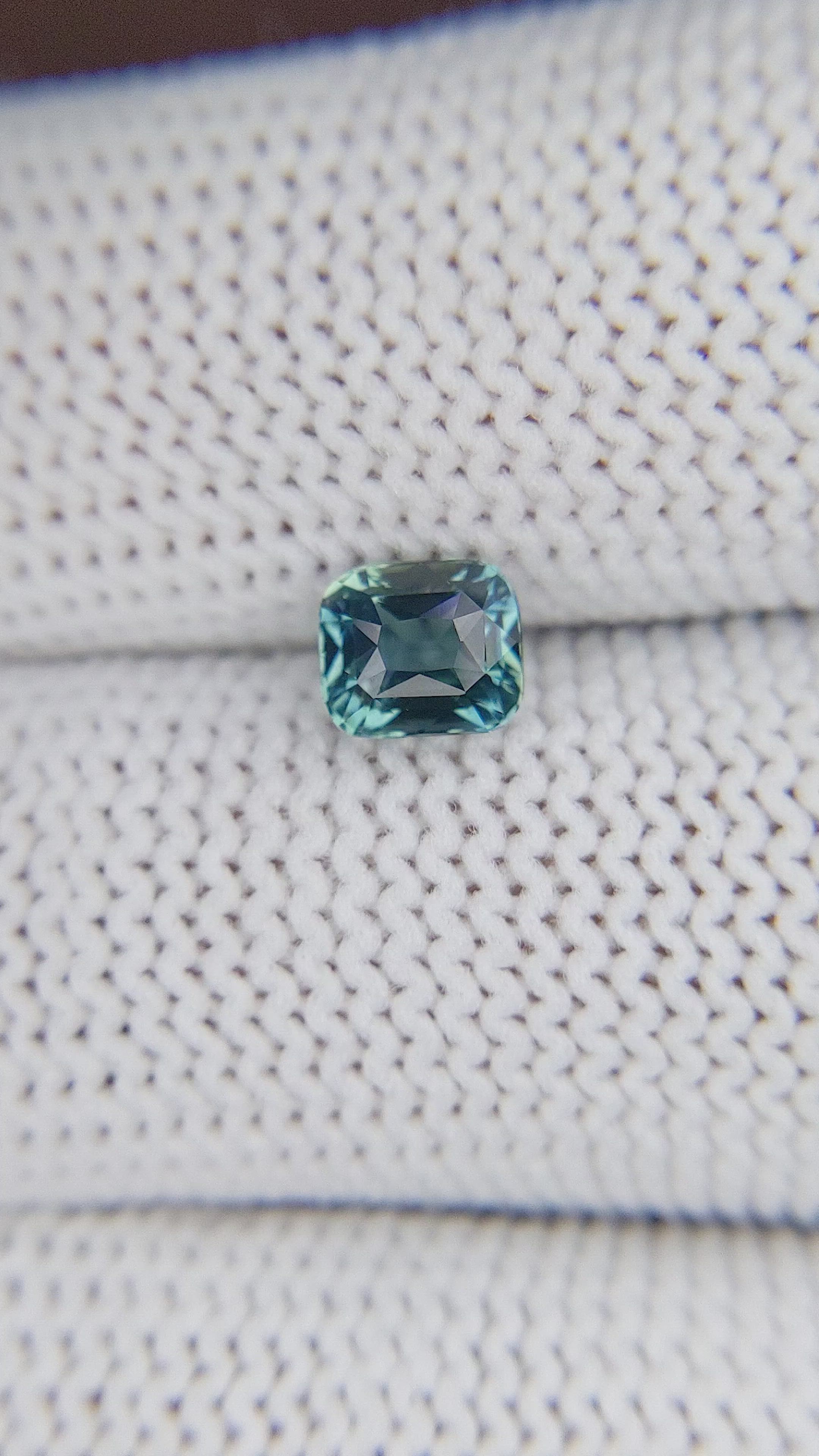 1.14 Ct. Greenish Blue Sapphire from Madagascar Size Video