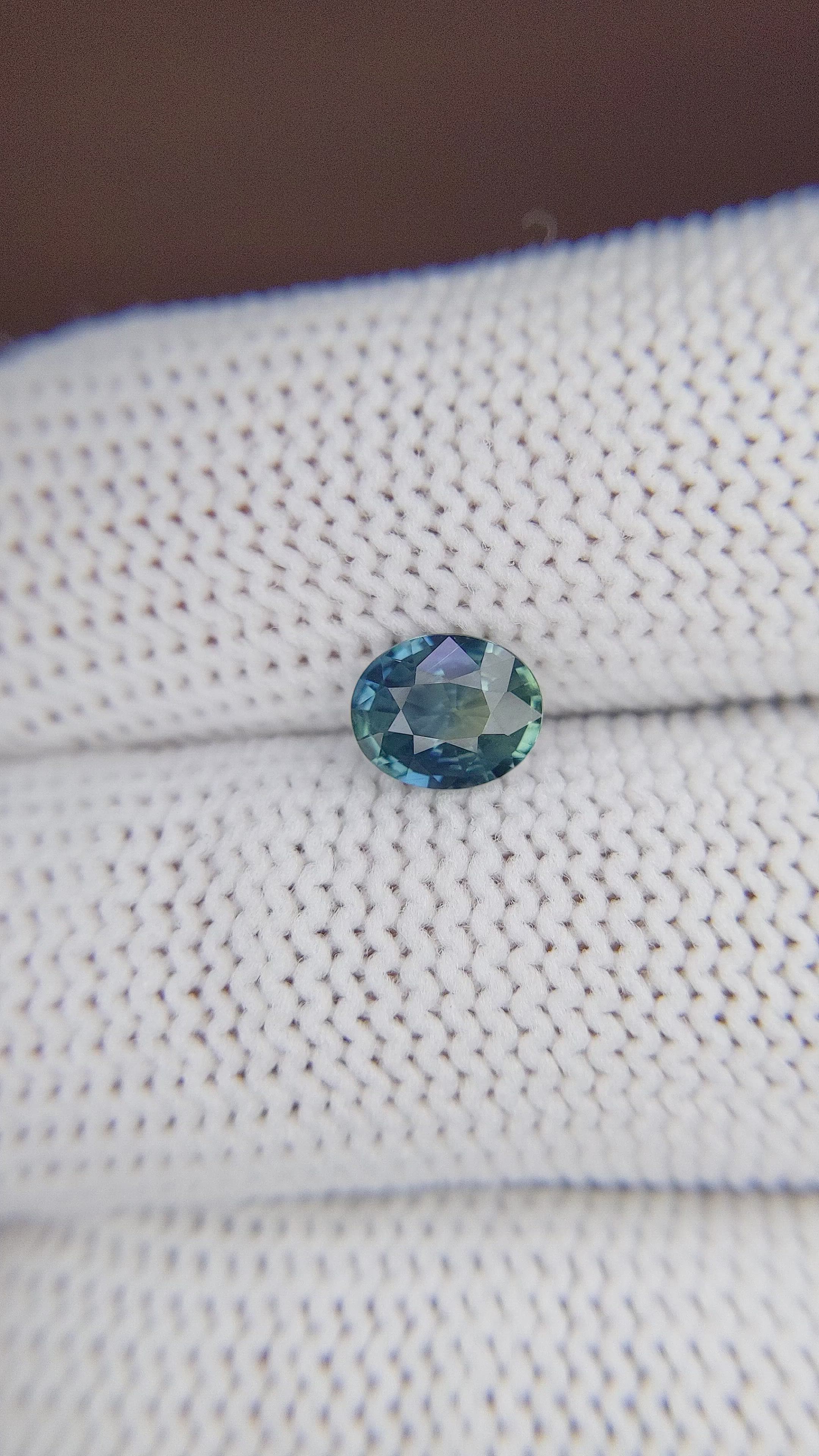 0.95 Ct. Bi Color Sapphire from Madagascar Size Video