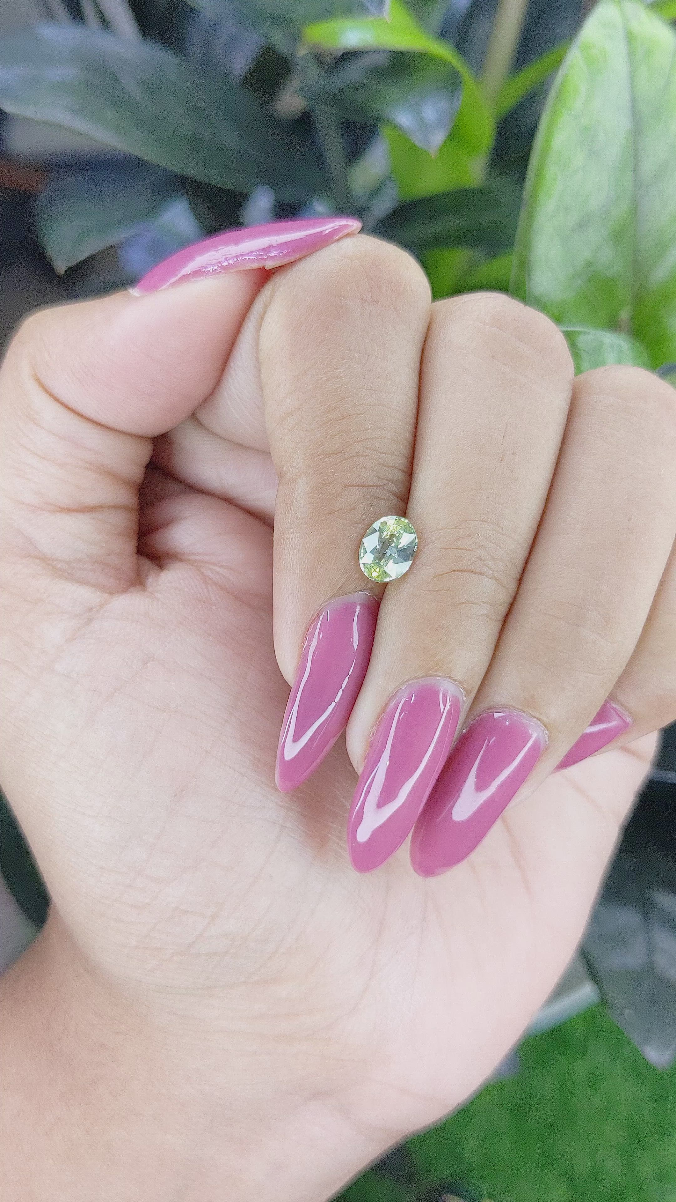 1.04 Ct. Bi Color Sapphire from Madagascar Size Video