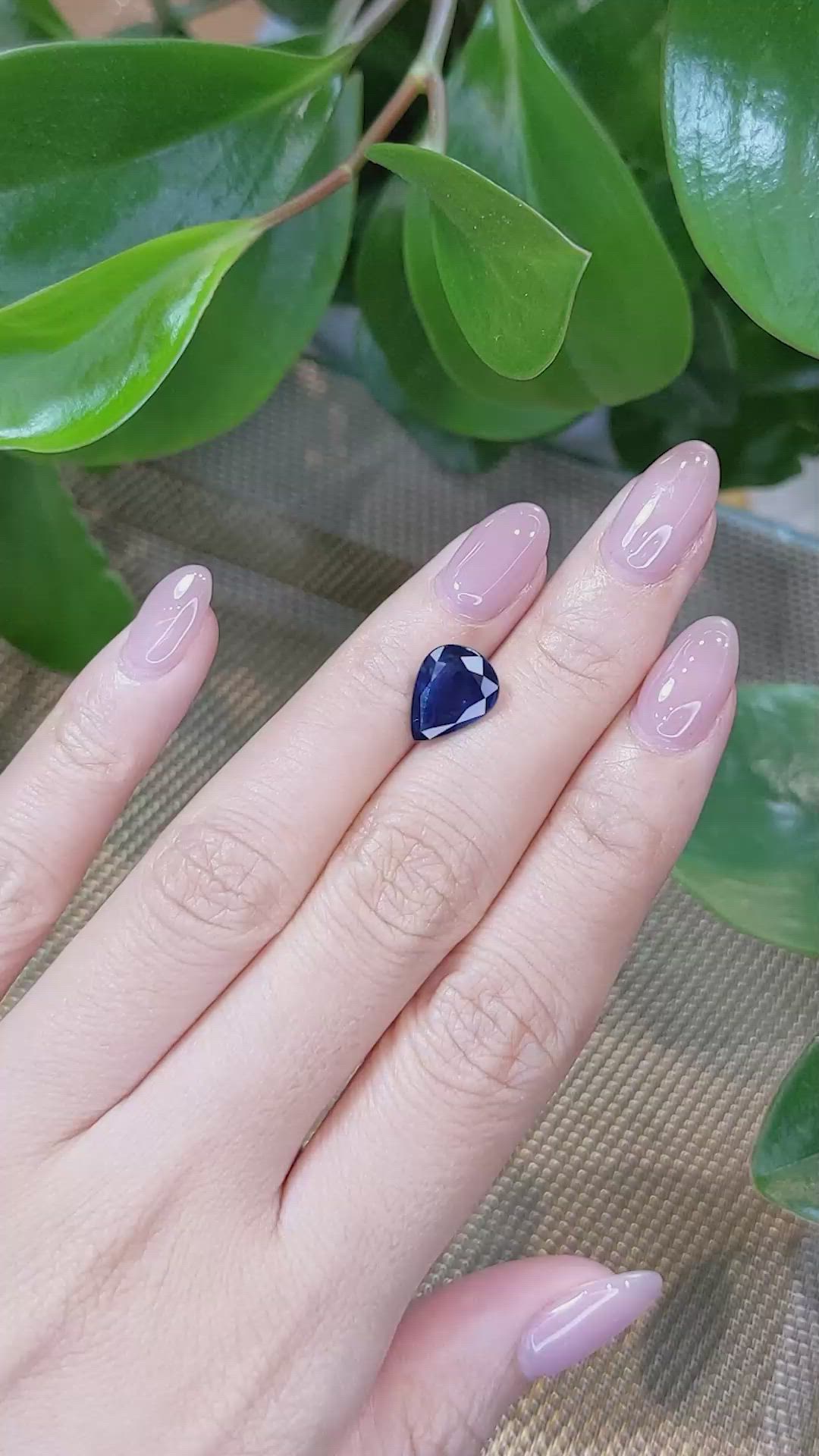 3.25 Ct. Blue Sapphire from Thailand Size Video