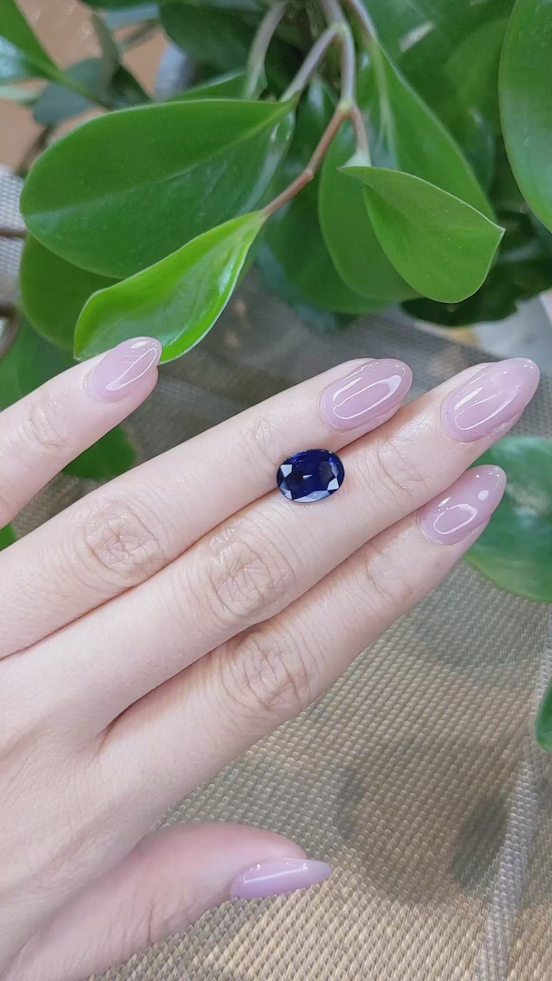 3.20 Ct. Blue Sapphire from Thailand Size Video