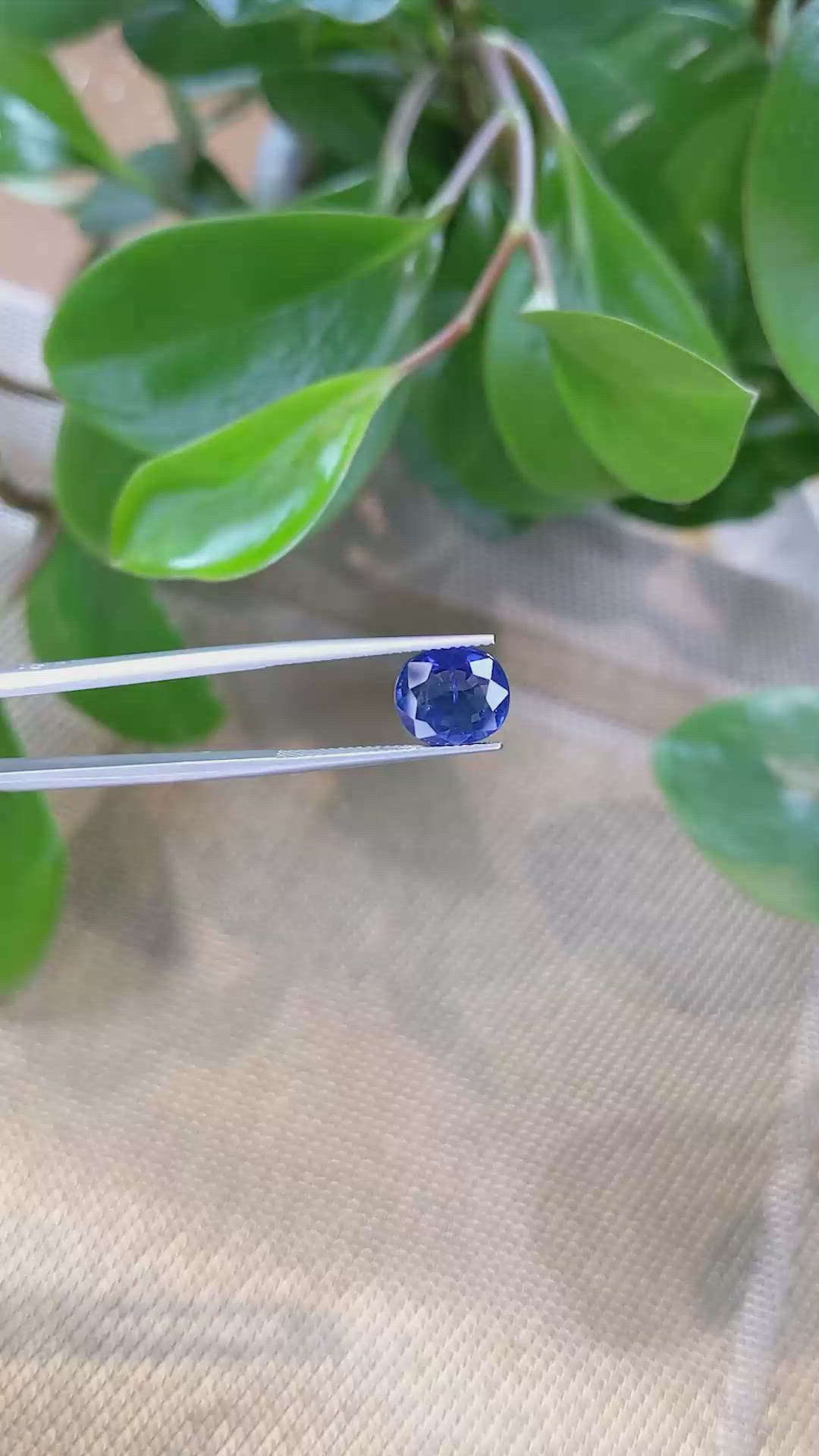 3.95 Ct. Blue Sapphire from Thailand Size Video