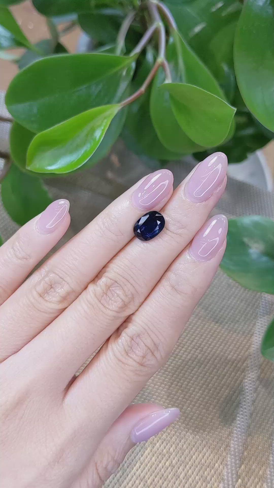 3.65 Ct. Blue Sapphire from Thailand Size Video