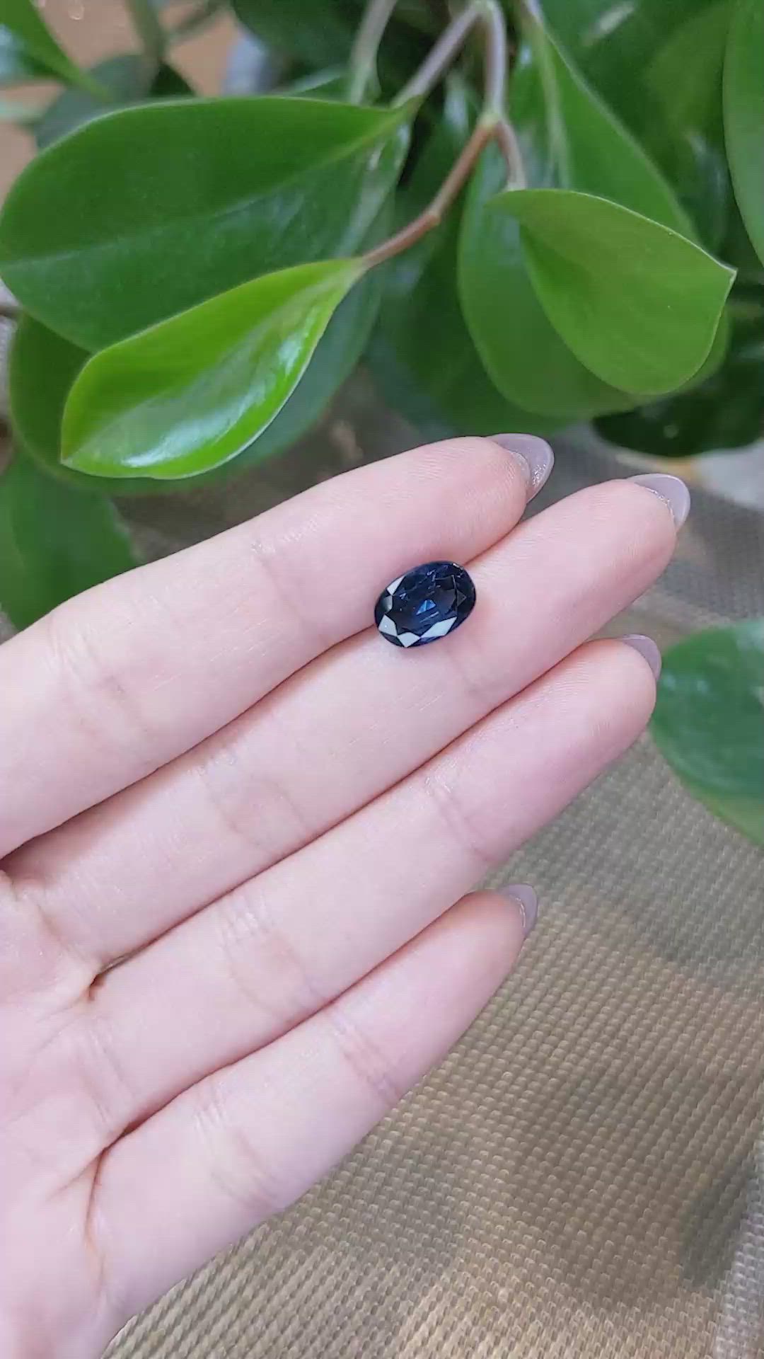 3.07 Ct. Blue Sapphire from Thailand Size Video