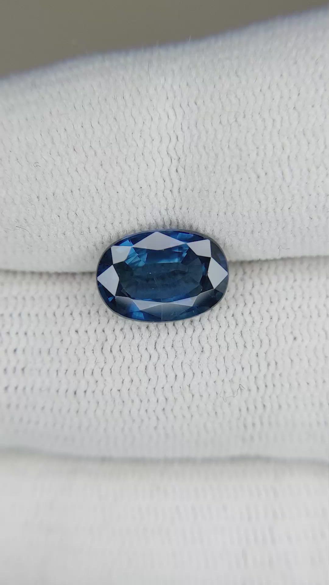 3.07 Ct. Blue Sapphire from Thailand Size Video