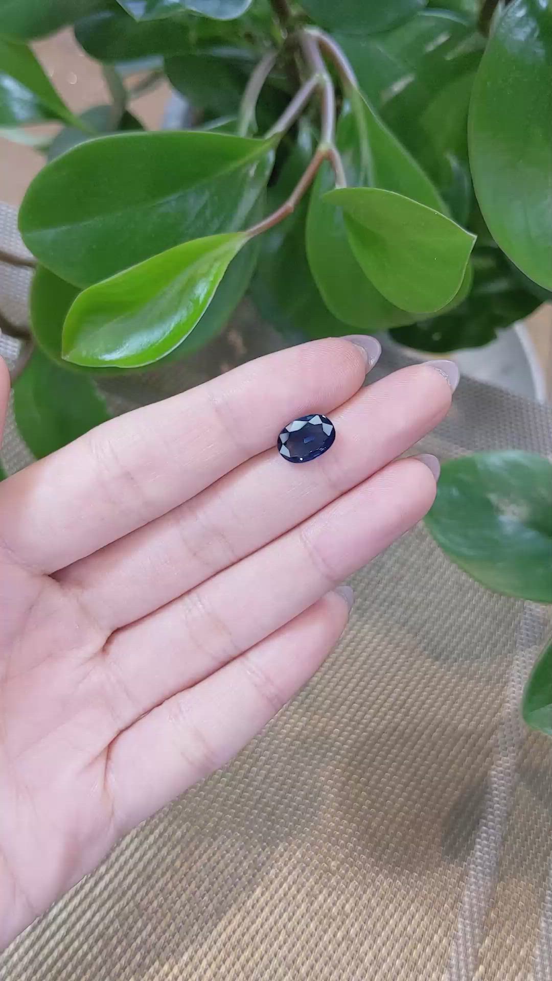 2.78 Ct. Blue Sapphire from Thailand Size Video