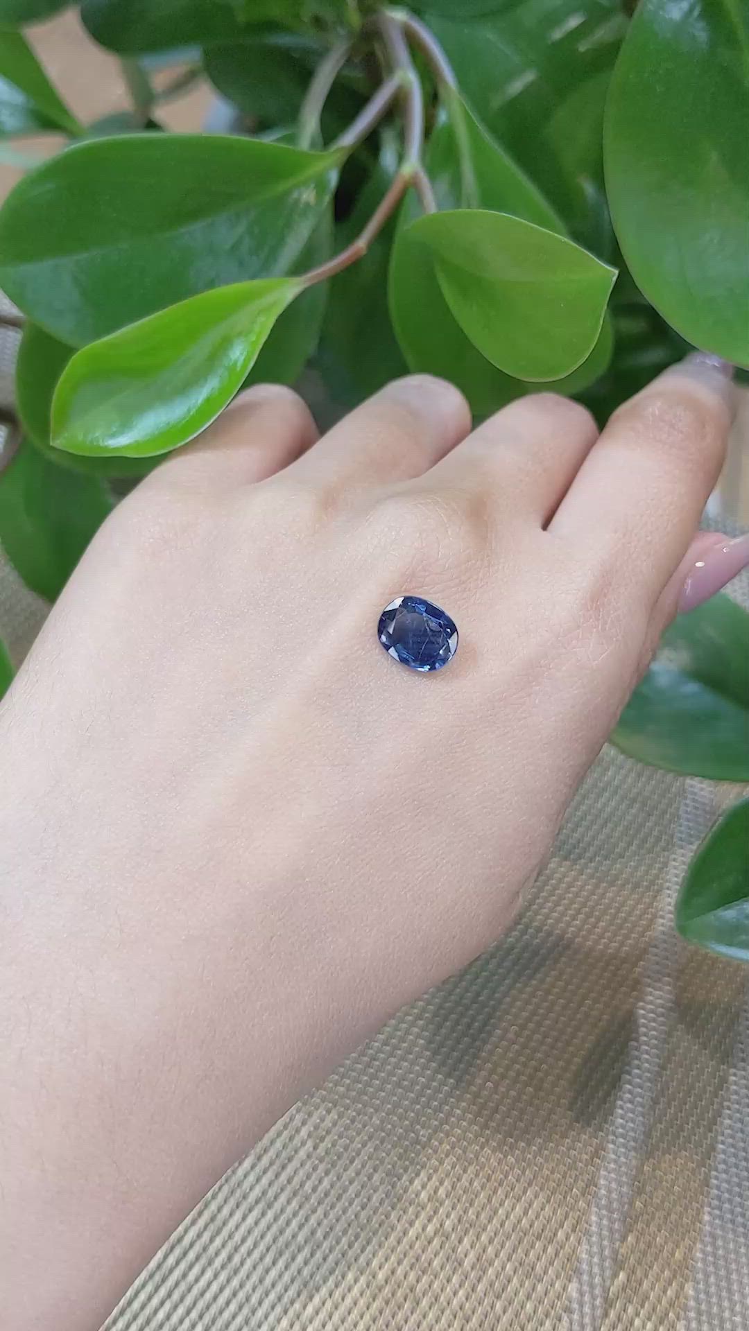 3.02 Ct. Blue Sapphire from Thailand Size Video