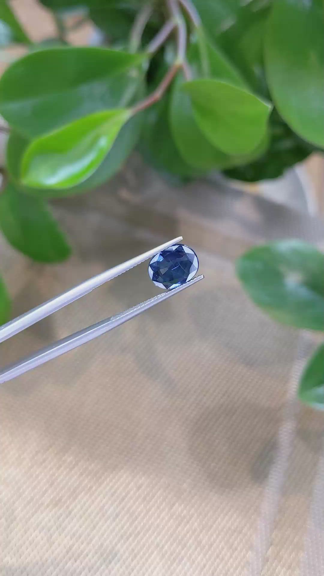 3.02 Ct. Blue Sapphire from Thailand Size Video