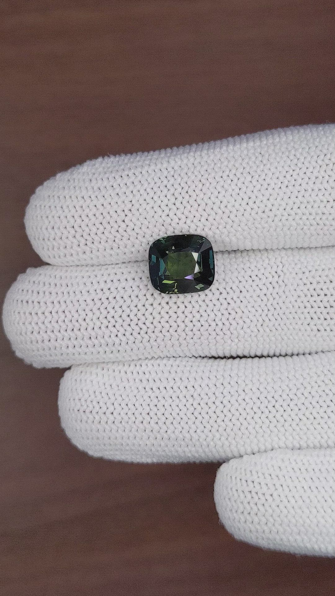 5.10 Ct. Bluish Green Sapphire from Tanzania Size Video